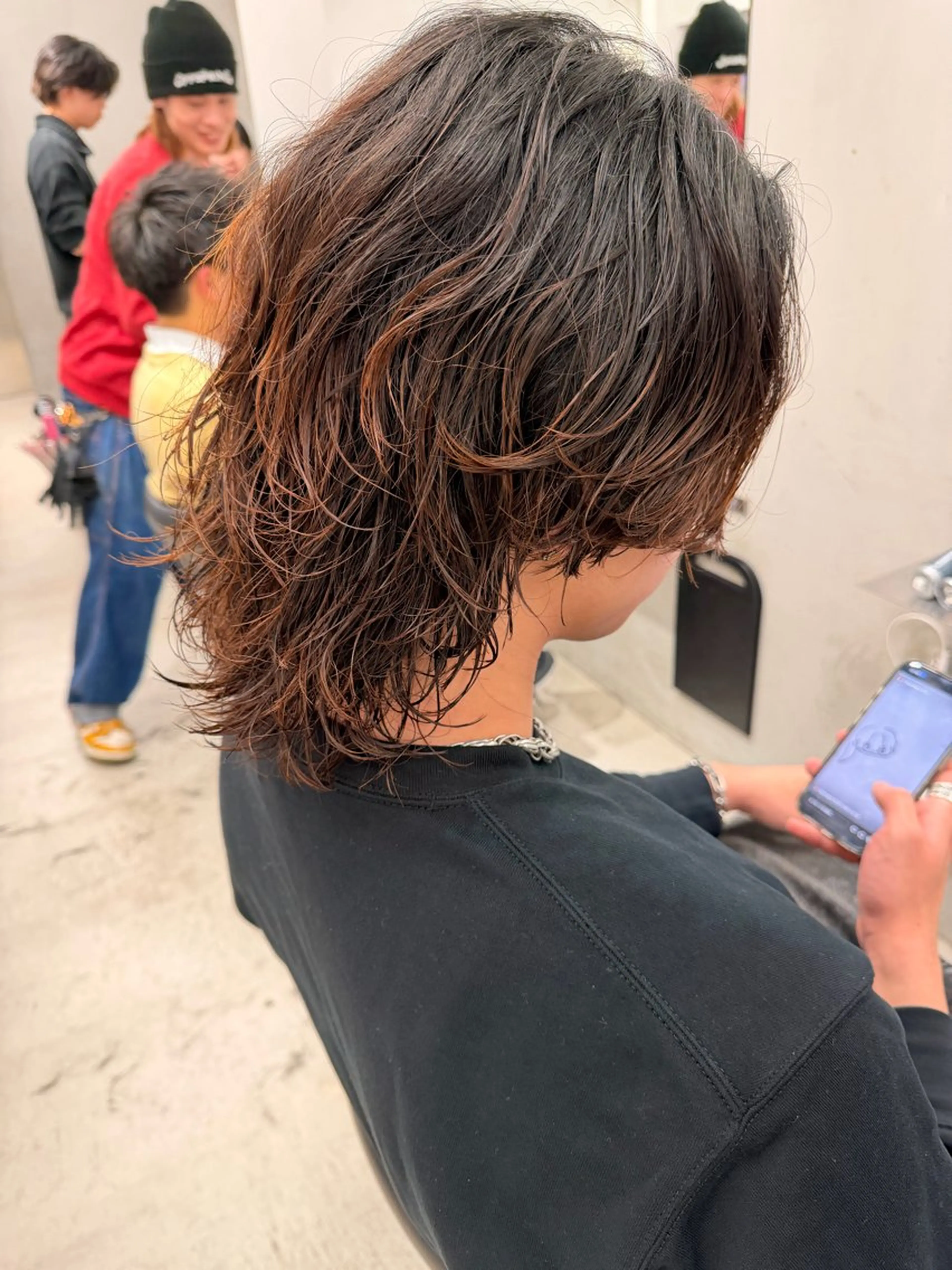 パーマ メンズ メンズパーマ カット パーマ メンズ/シャドウ/ 波巻き/kyogoのヘアスタイル