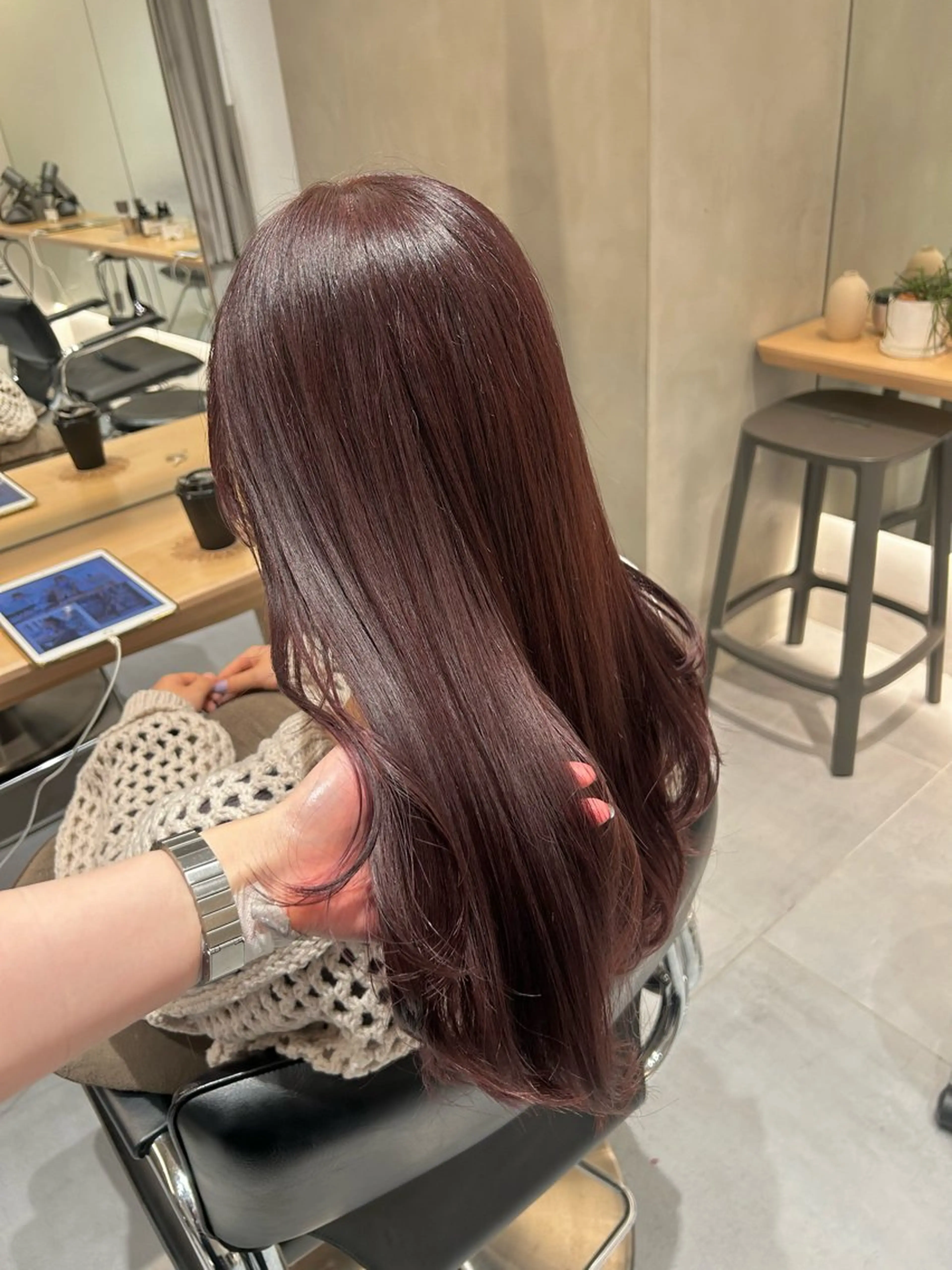 ロング ヘアカラー トリートメント 🧚つやさらhair 🧚manakaのヘアスタイル