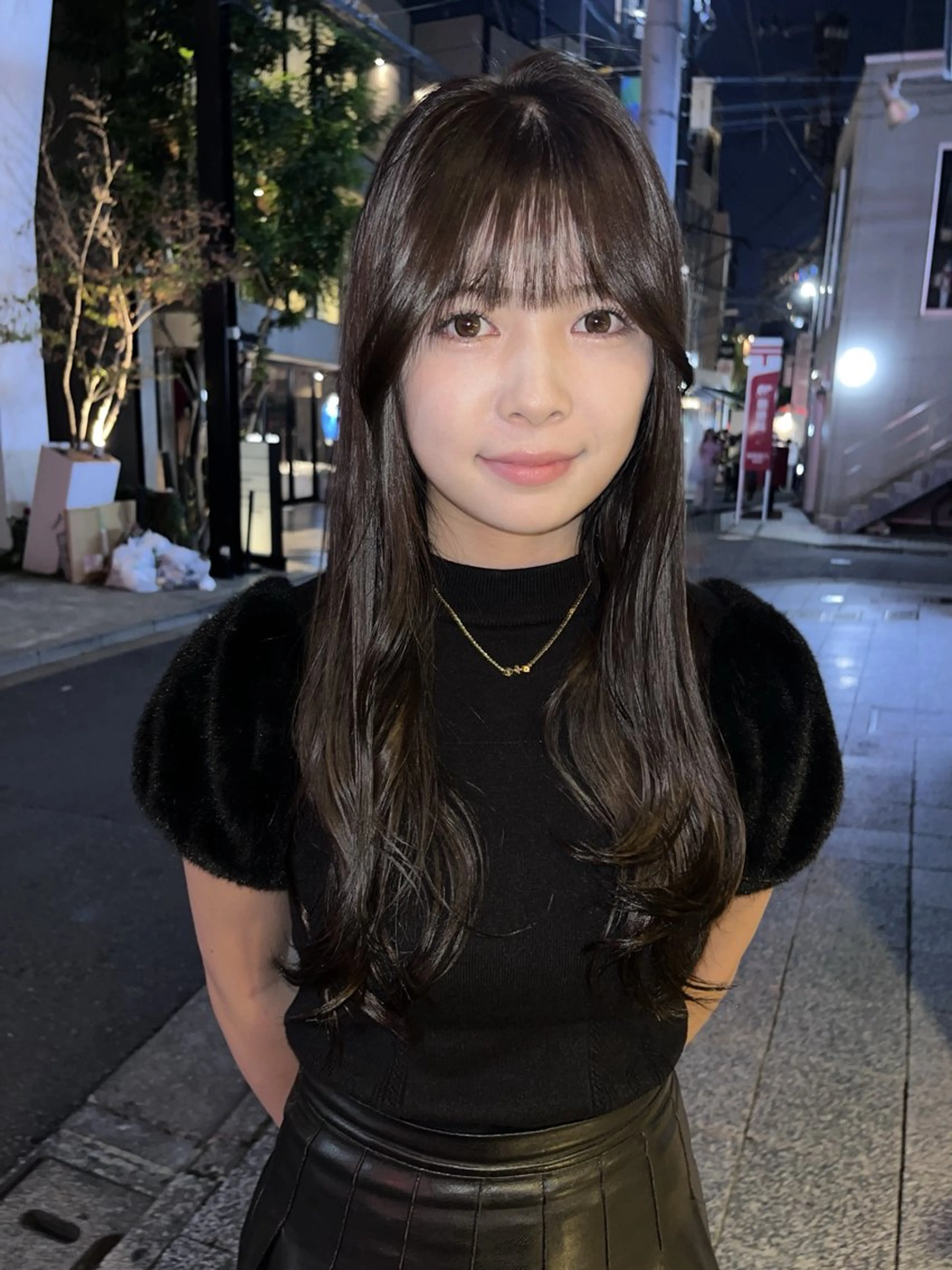 ミディアム カラー カット ヘアカラー トリートメント ナチュラルなヘア /ヨシダトモキのヘアスタイル