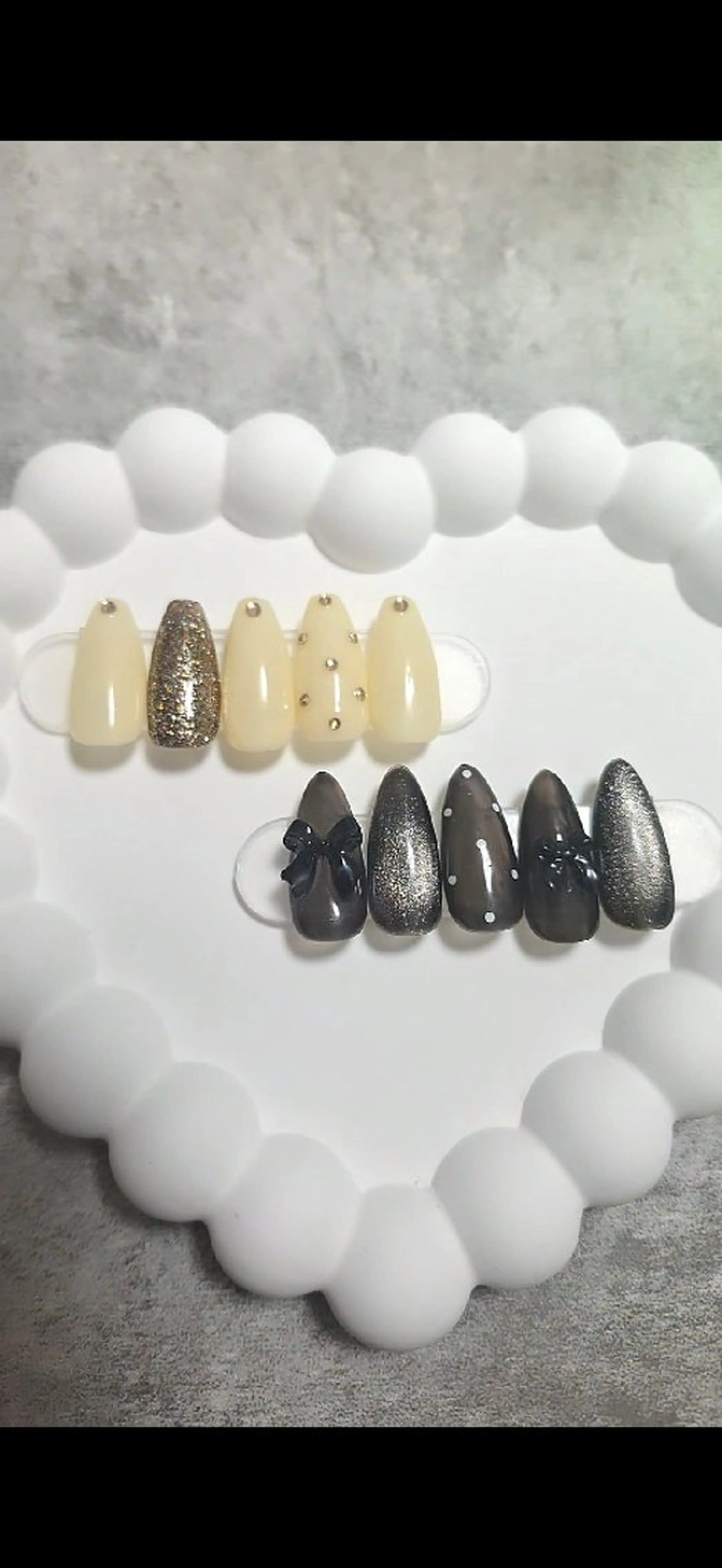 🌹12月25日～29日まで限定オフ込み🌹２パターンから選べる定額デザイン💅カラー変更可⭕【指先より長さがある方】の写真