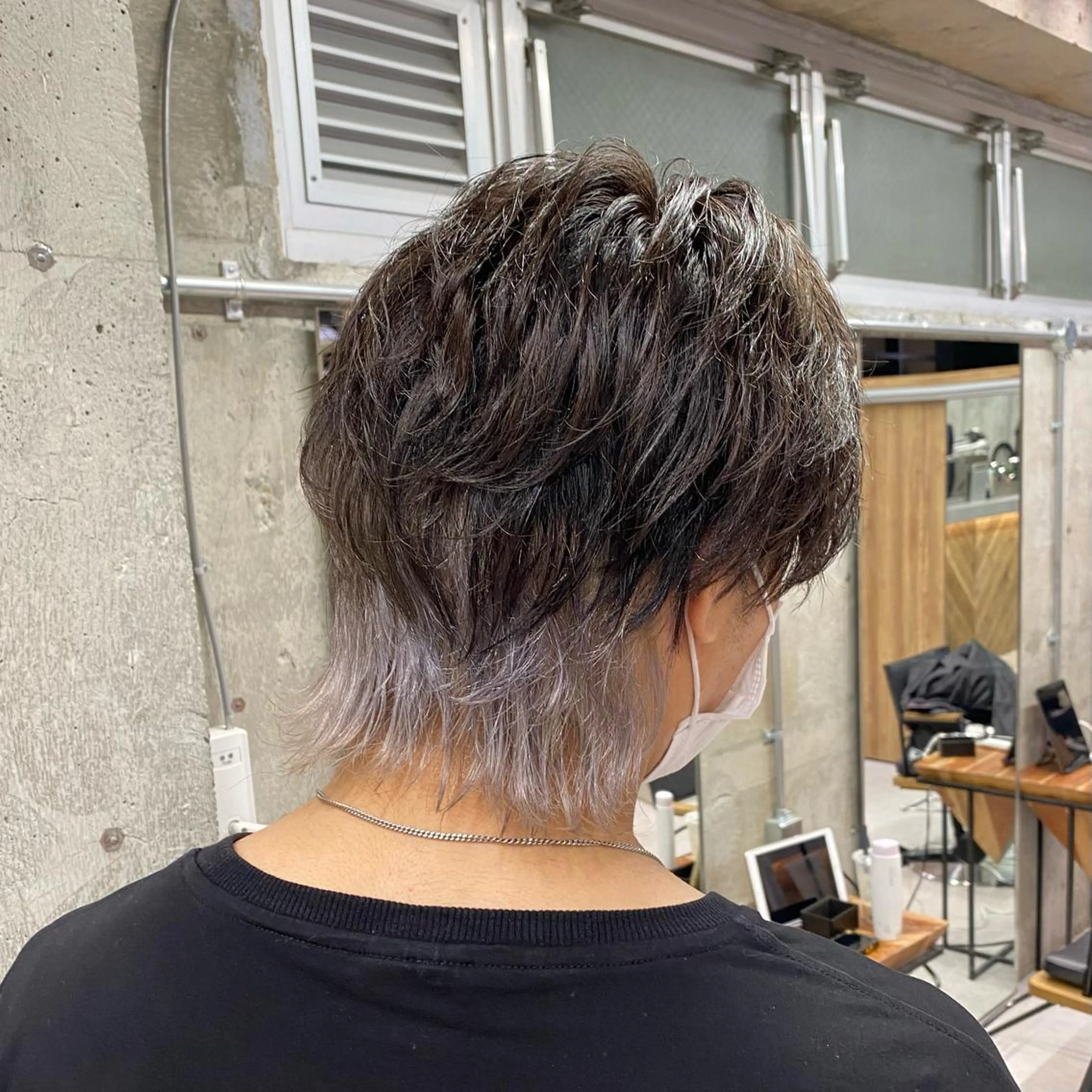 ショート ハイライト レイヤーカット 🌈透明感カラー ✨松田龍也🌈のヘアスタイル