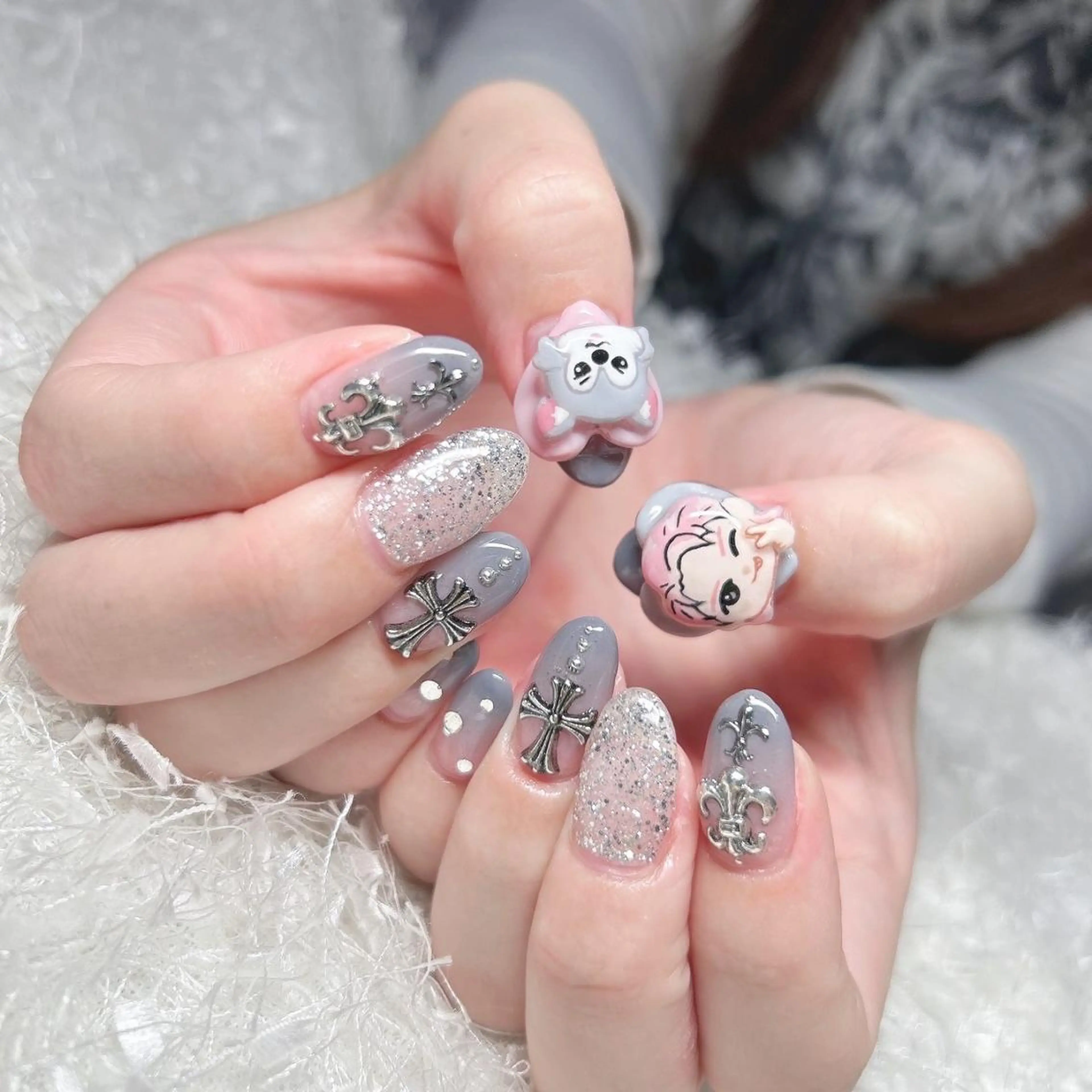 ネイル アートネイル 長さ出し フレンチネイル ジェルネイル グラデーション ハンドネイル Nail&eye Belire 新宿のネイルデザイン