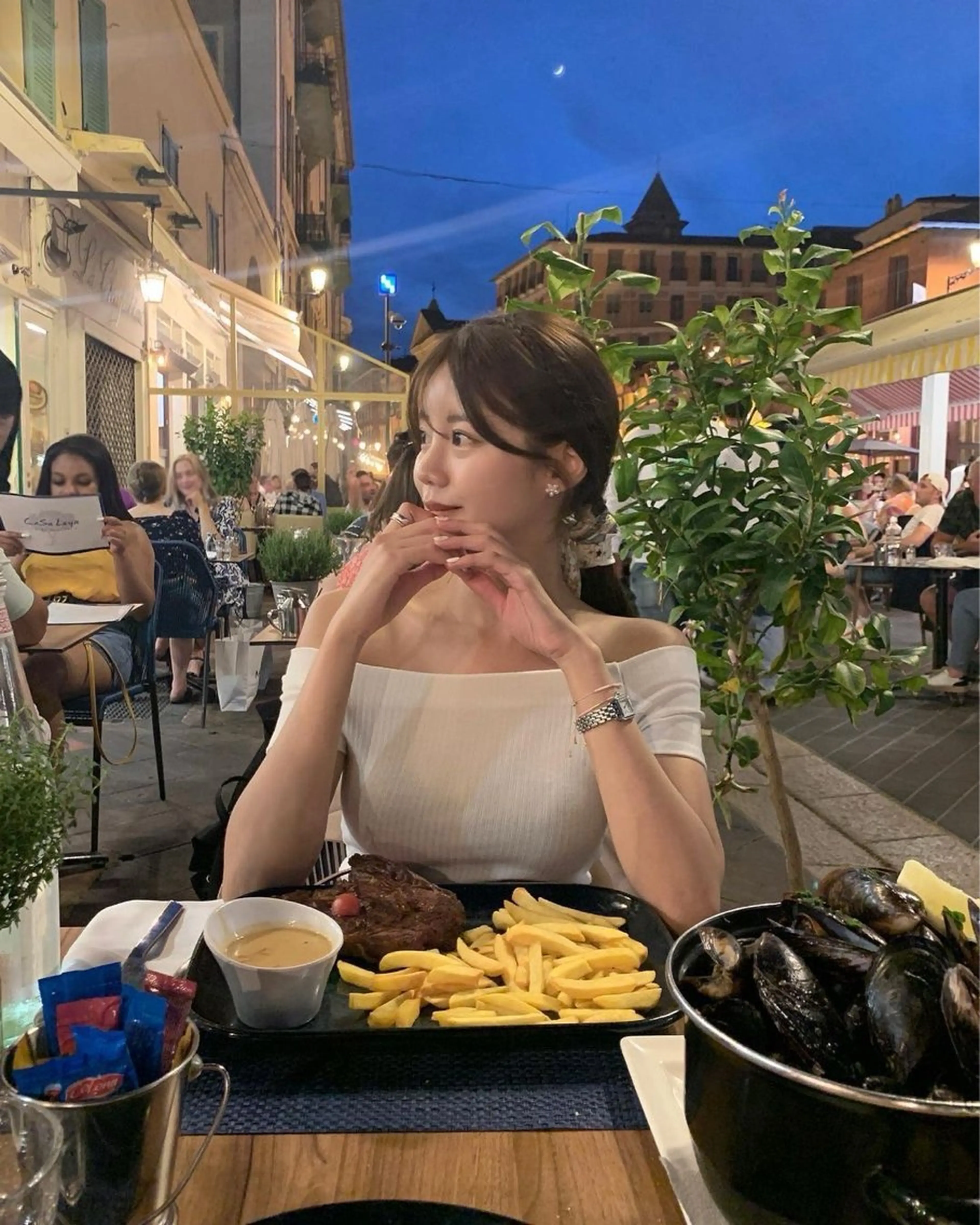 ロング カラー カット ヘアカラー トリートメント 莉乃/縮毛矯正/髪質 改善/艶カラーのヘアスタイル