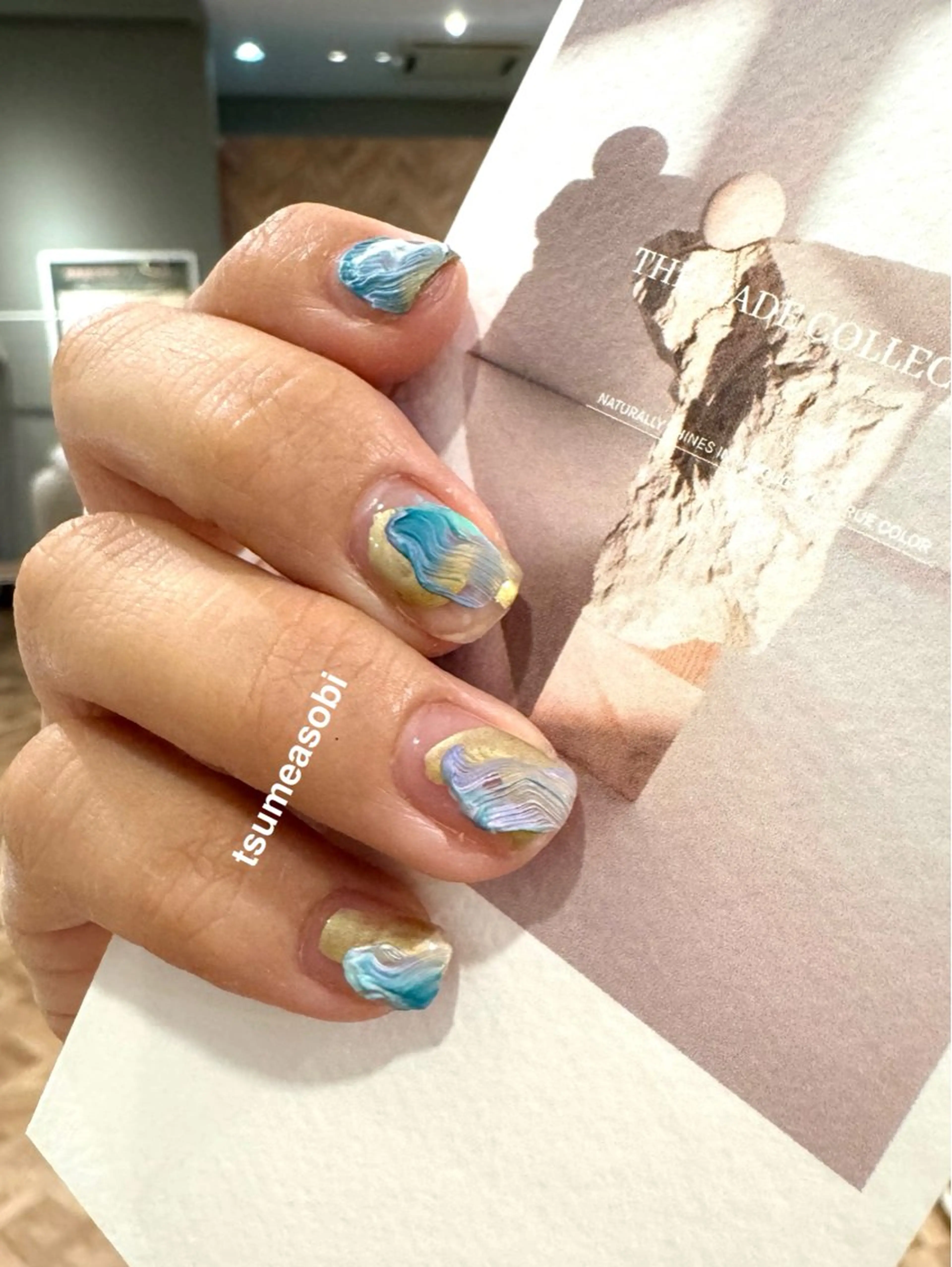 ネイル マットネイル ニュアンスネイル ハンドネイル tsumeasobi所属・tsumeasobi 🪬macoのネイルデザイン