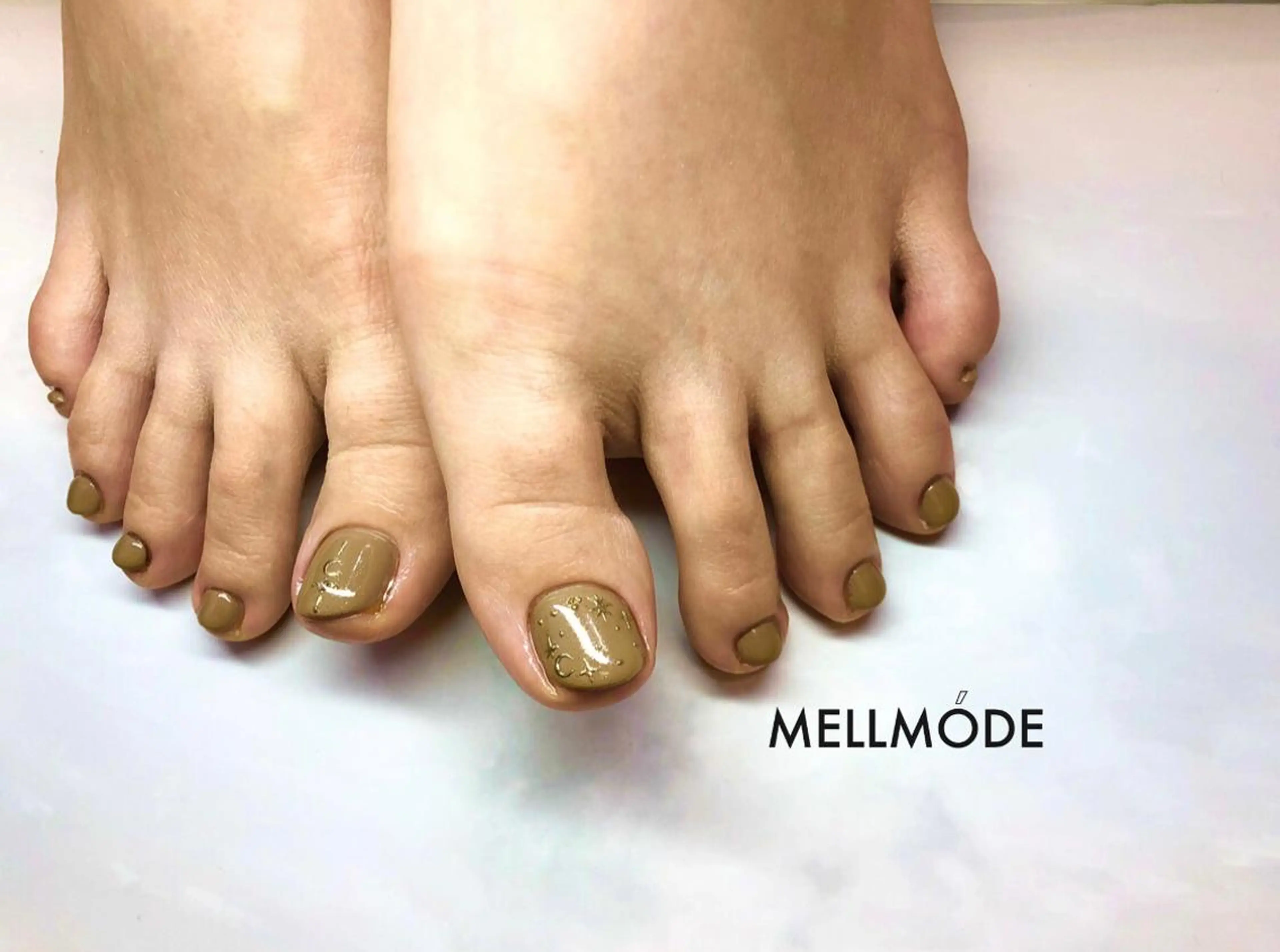 フットネイル👣ワンカラー✳︎の写真