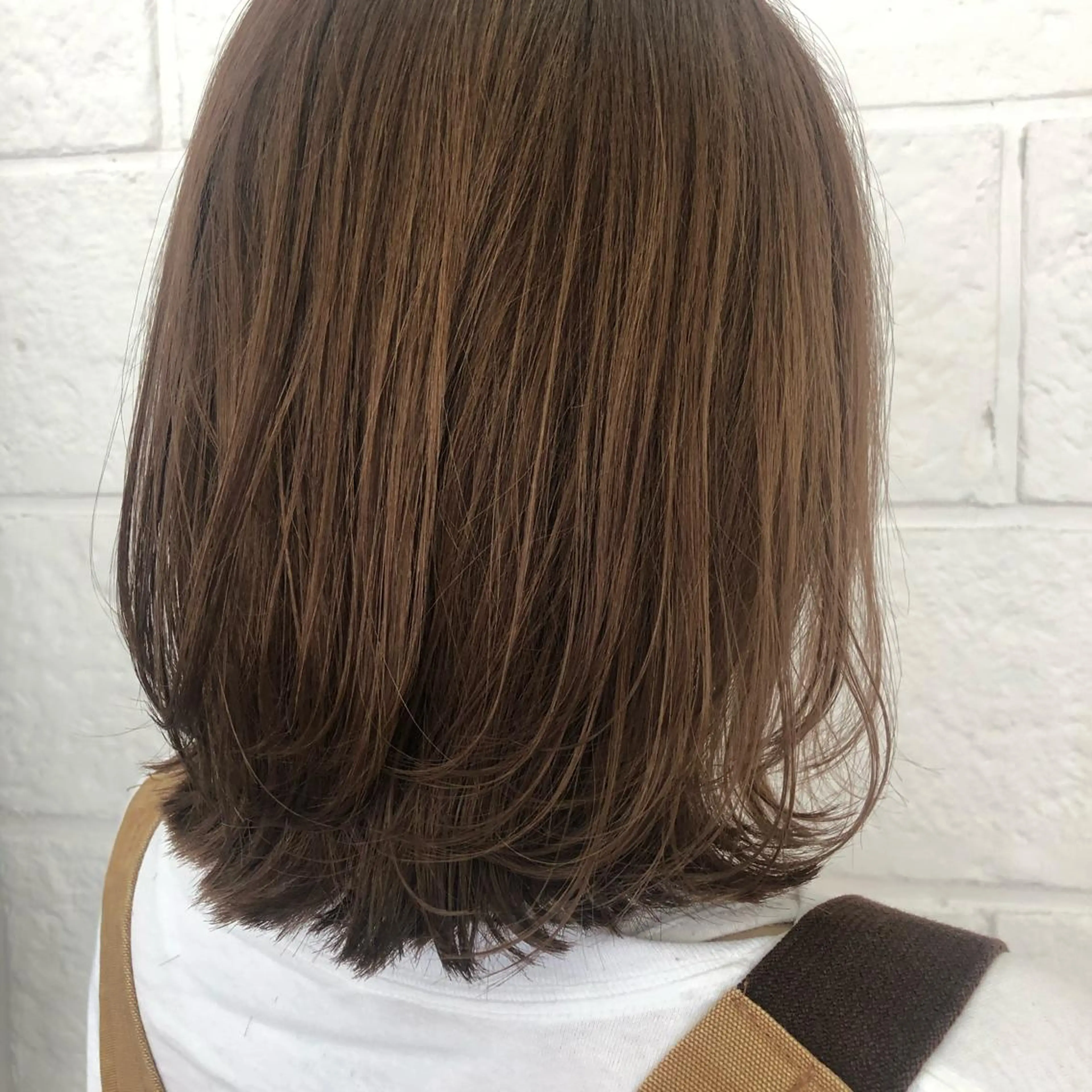 ミディアム ミディアムレイヤー レイヤーカット NeF所属・miku🌿‬ メンズバレイヤージュのヘアスタイル