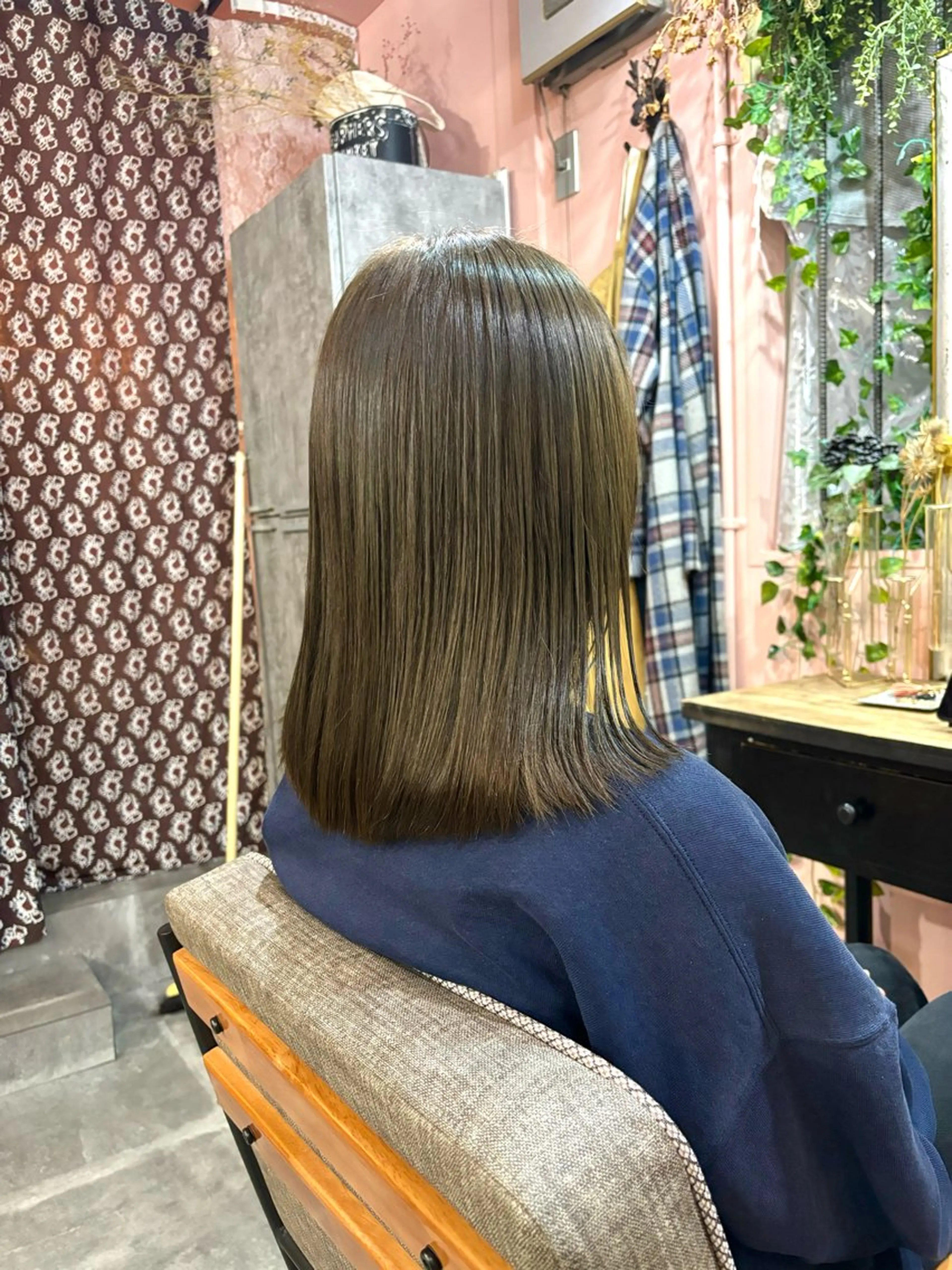 ミディアム カラー ベージュカラー オリーブベージュ YARD所属・住 真優/艶髪カラー /モデル様募集中✨のヘアスタイル