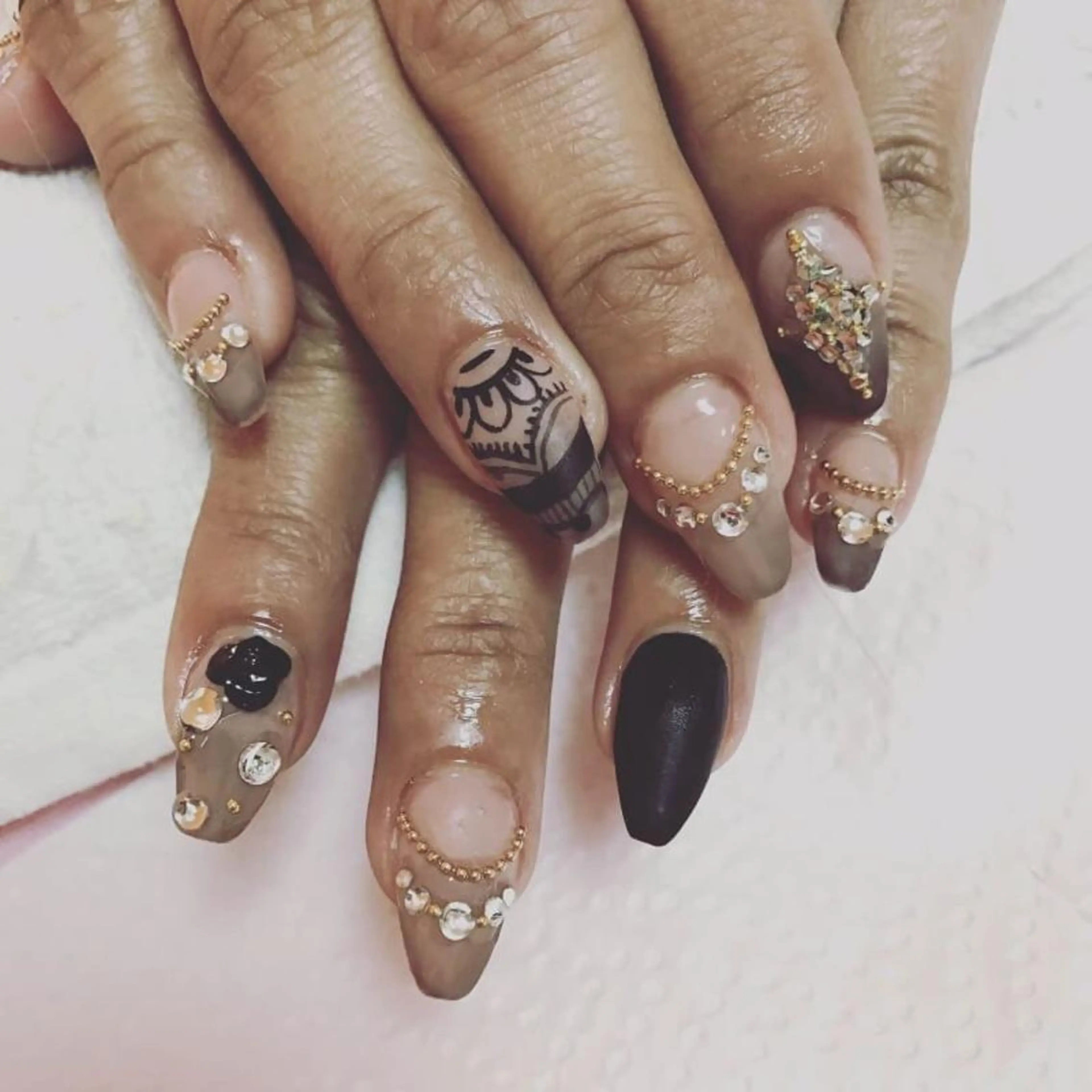 ショート ネイル ハンドネイル 《LB》ラブリエ Nail&eyeのマツエク・マツパデザイン