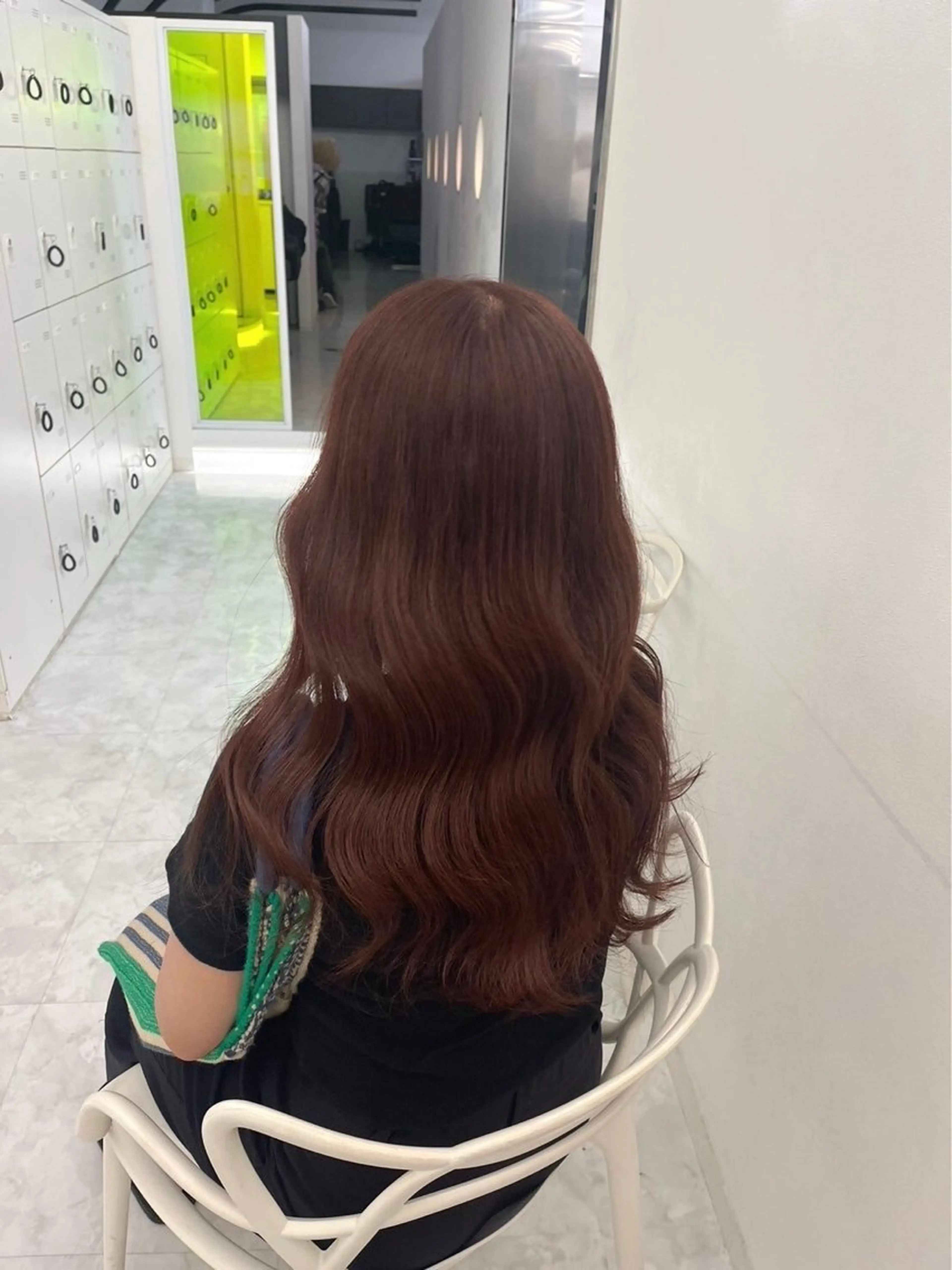 ロング カラー ヘアアレンジ カット ヘアカラー トリートメント 赤み消しブラウン プロ🐿けんご🐿のヘアスタイル