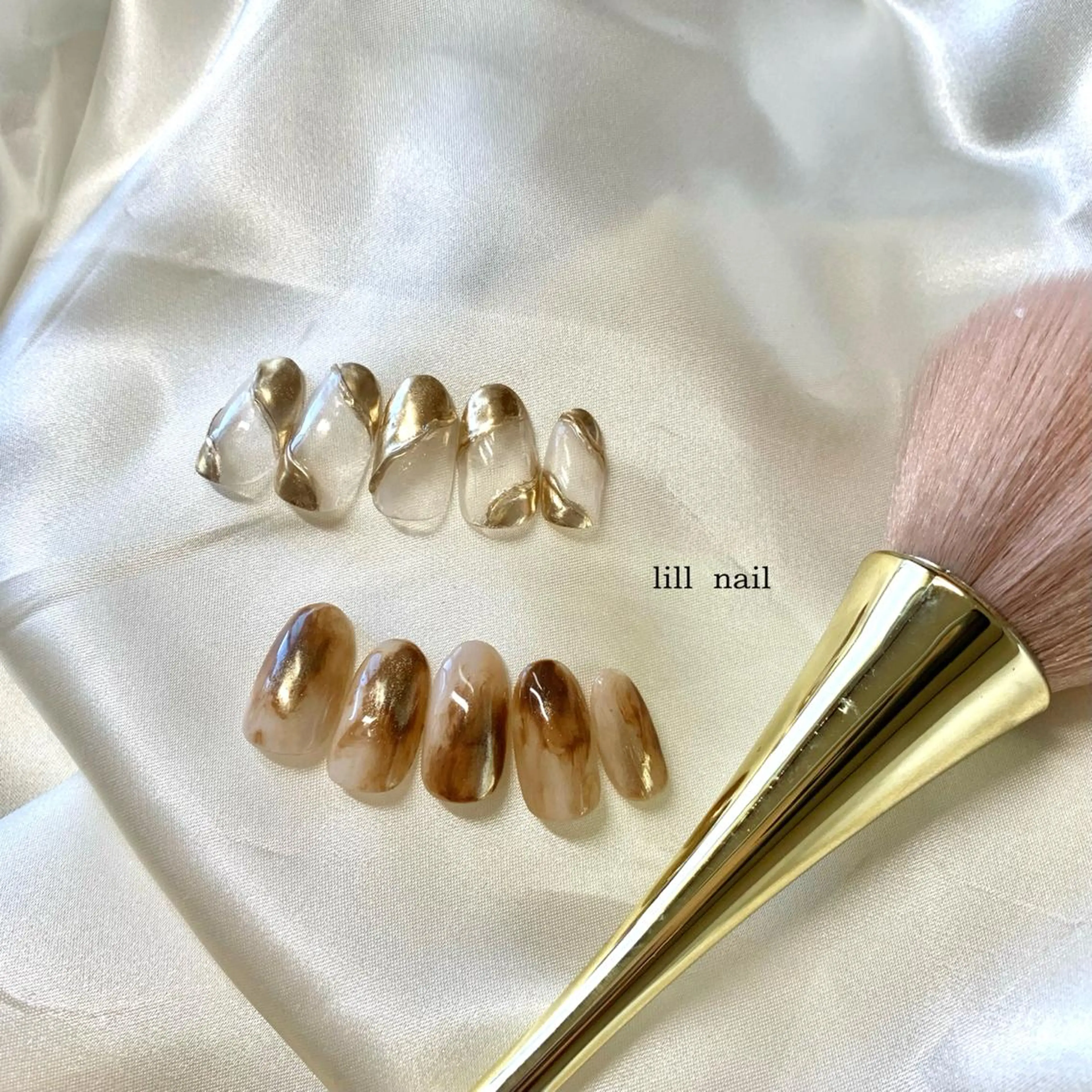 ミディアム pllia beautyのネイルデザイン