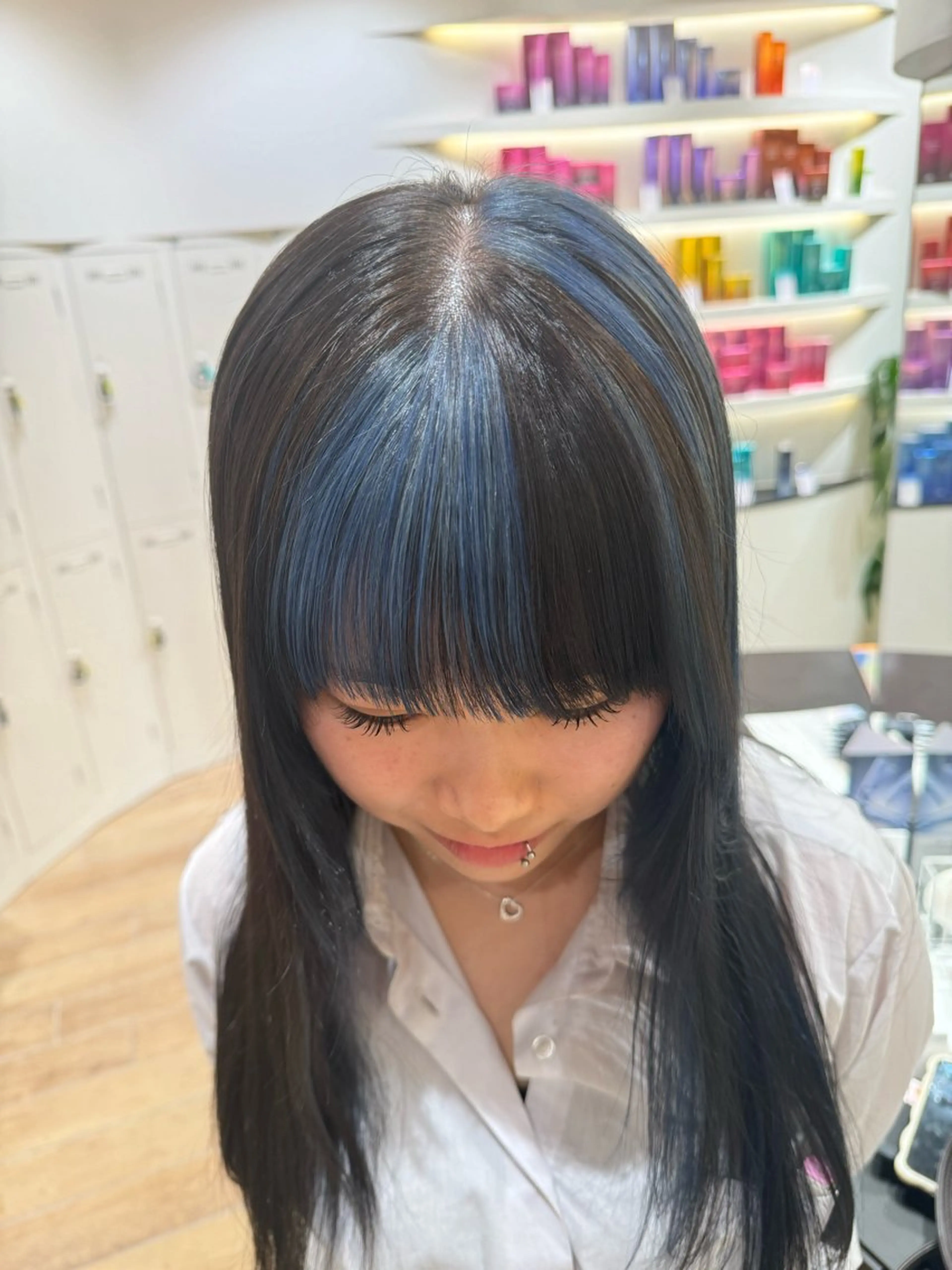 ロング カラー 垢抜け/レイヤー/ ハイトーン/アスナのヘアスタイル