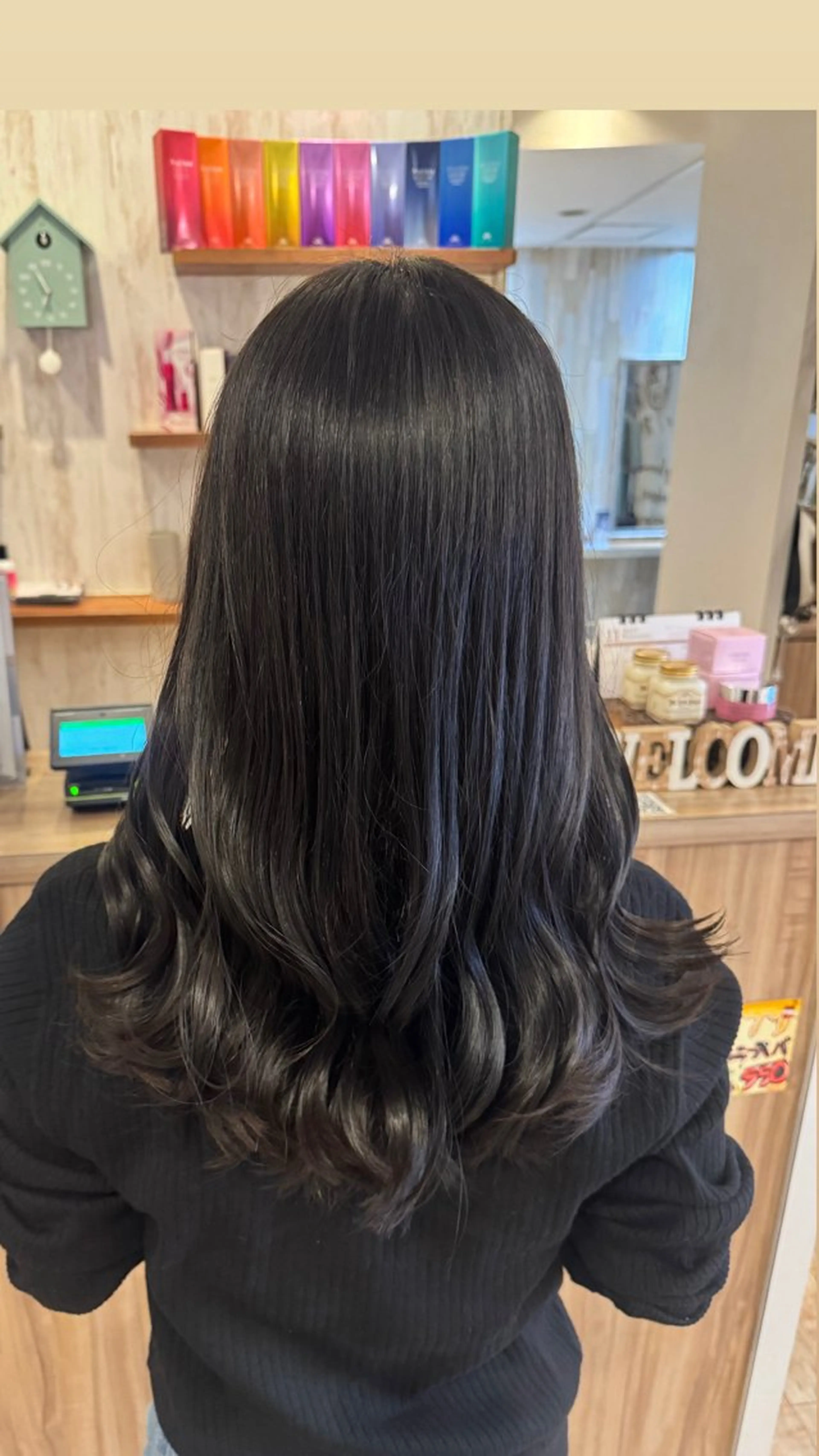 ロング カラー カット ヘアカラー トリートメント 古澤 あかねのヘアスタイル