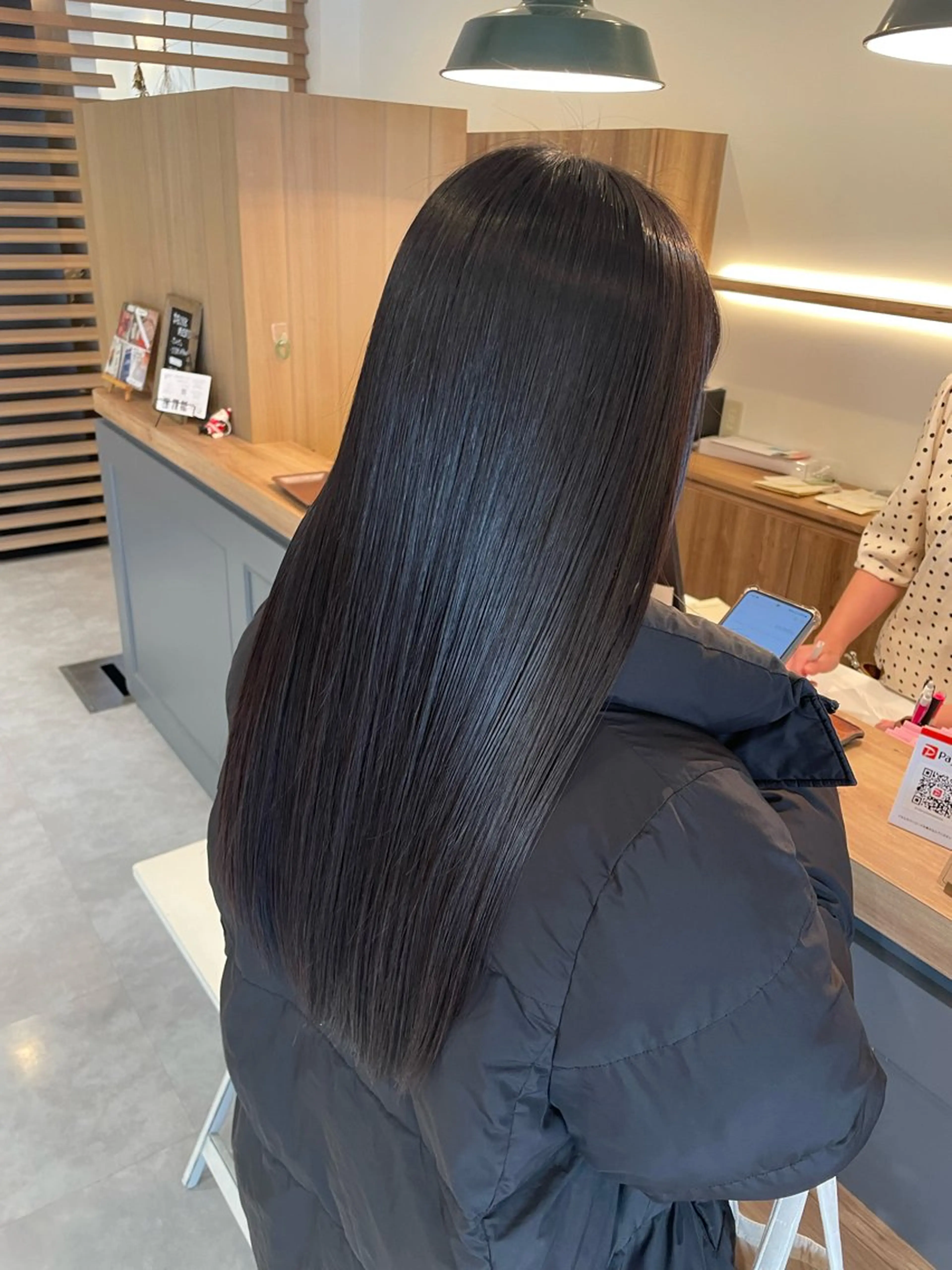 ロング メンズ ボブ くせ毛 髪質改善 ロング 似合わせカット 尾頃 功明のヘアスタイル