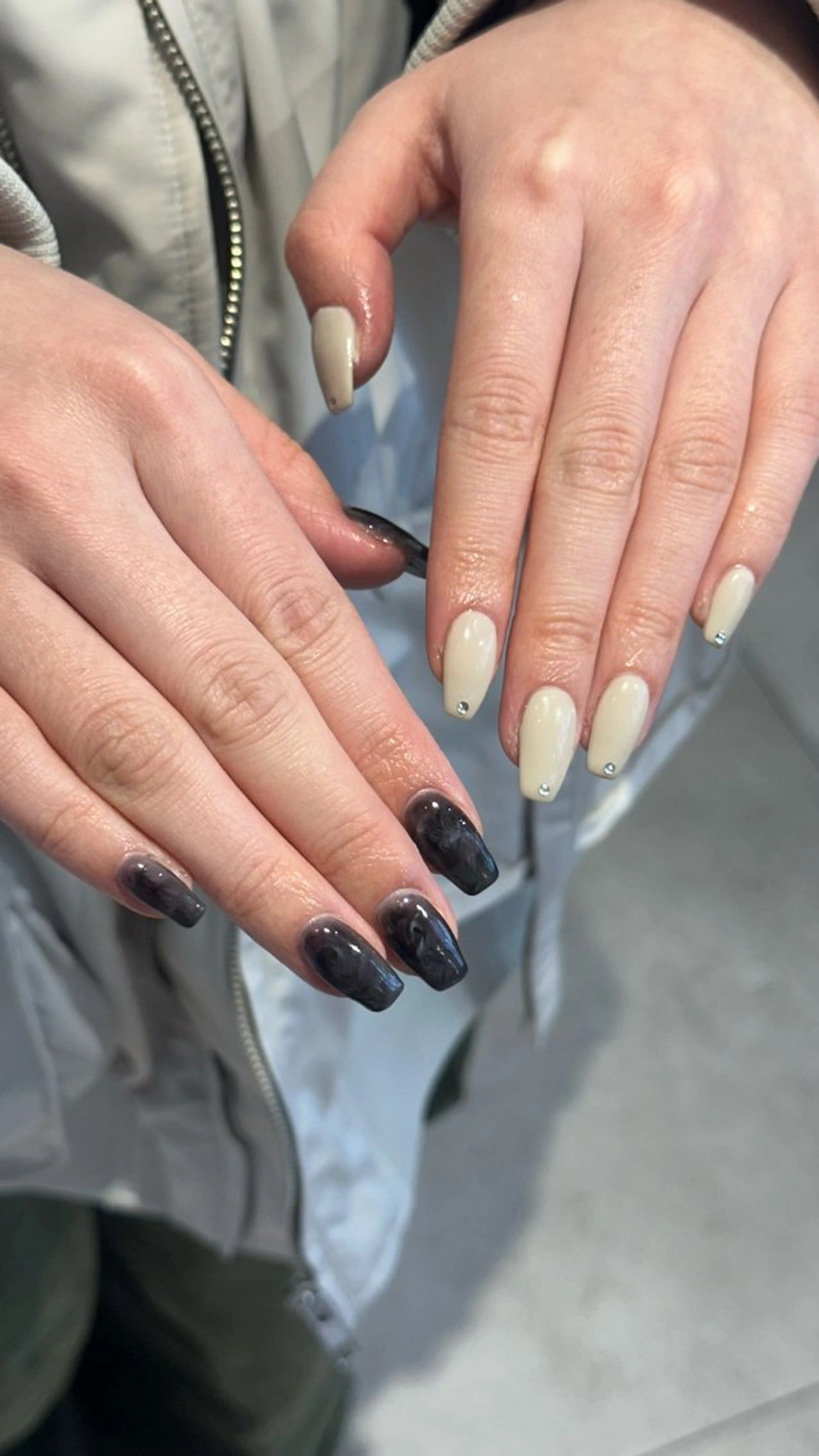 ネイル ハンドネイル 🎀韓国レイヤー特化 🎀ベージュ/ミクのヘアスタイル