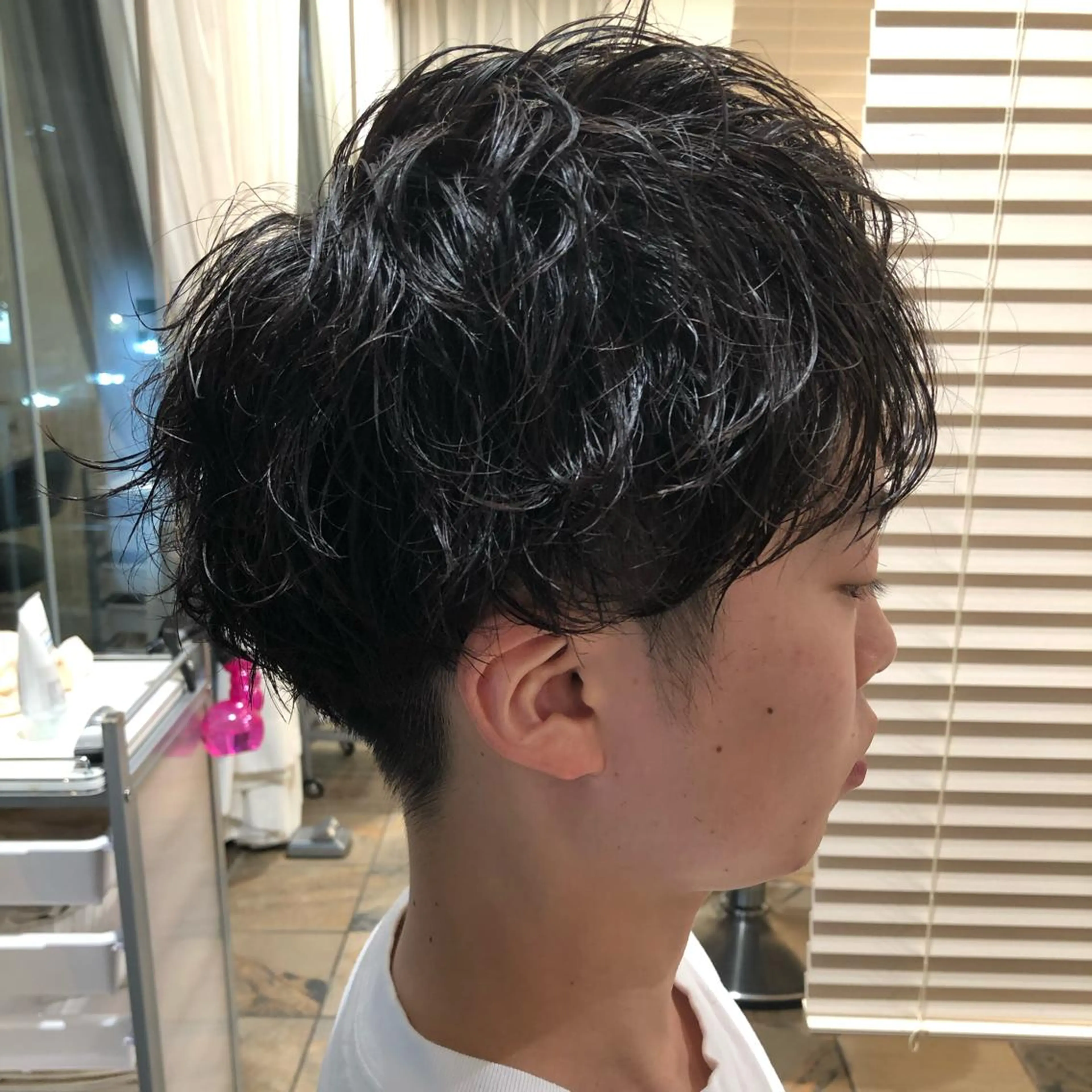 ショート カラー パーマ メンズ メンズサロン💈 吉岡陽【中野】のヘアスタイル