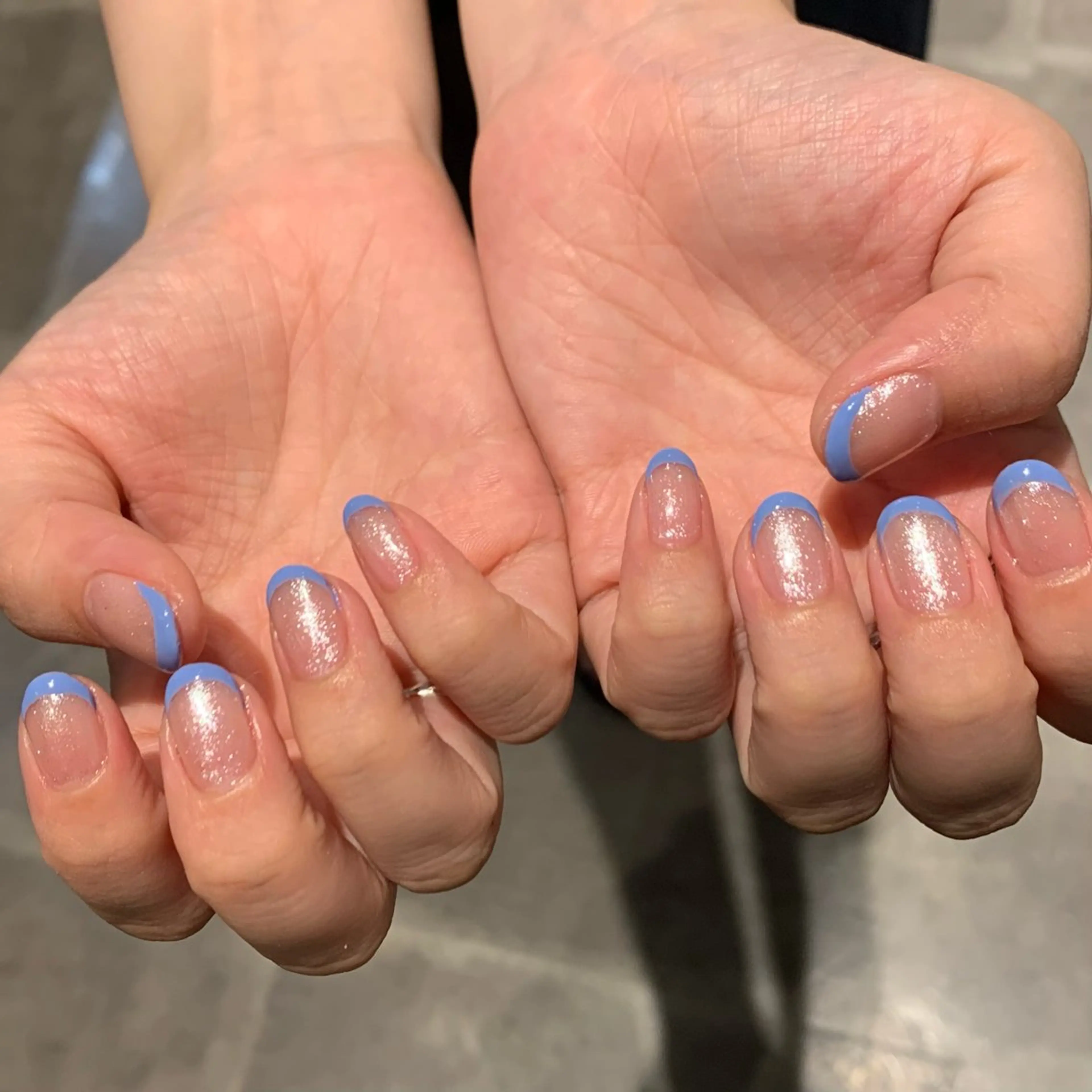 ネイル フレンチネイル YUKIMO🍎名駅 /ニュアンスのネイルデザイン