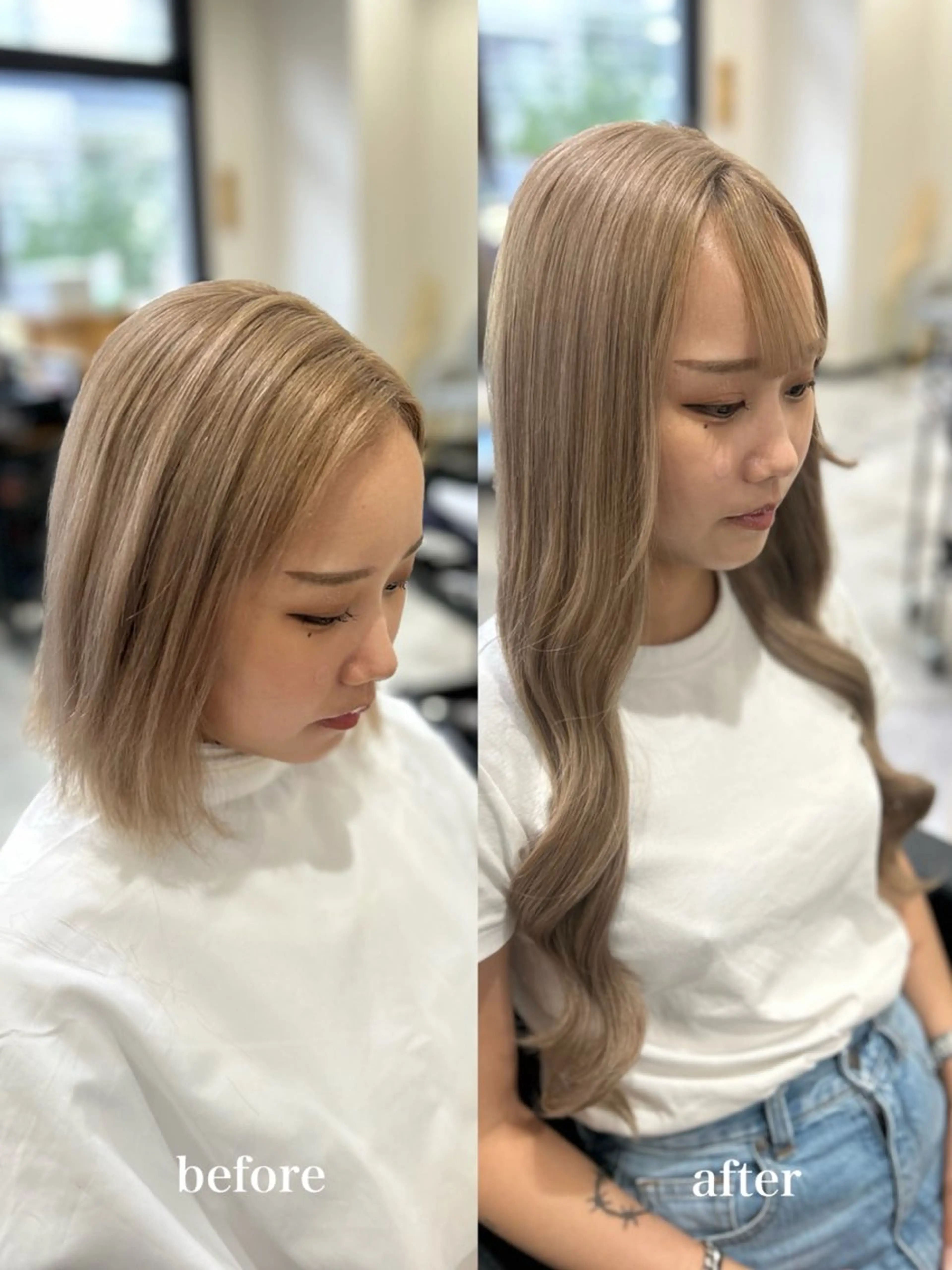 【ノーマル】シールエクステ60枚ライトカラー原色☁️もち目安1ヶ月​〜​１ヶ月半の写真