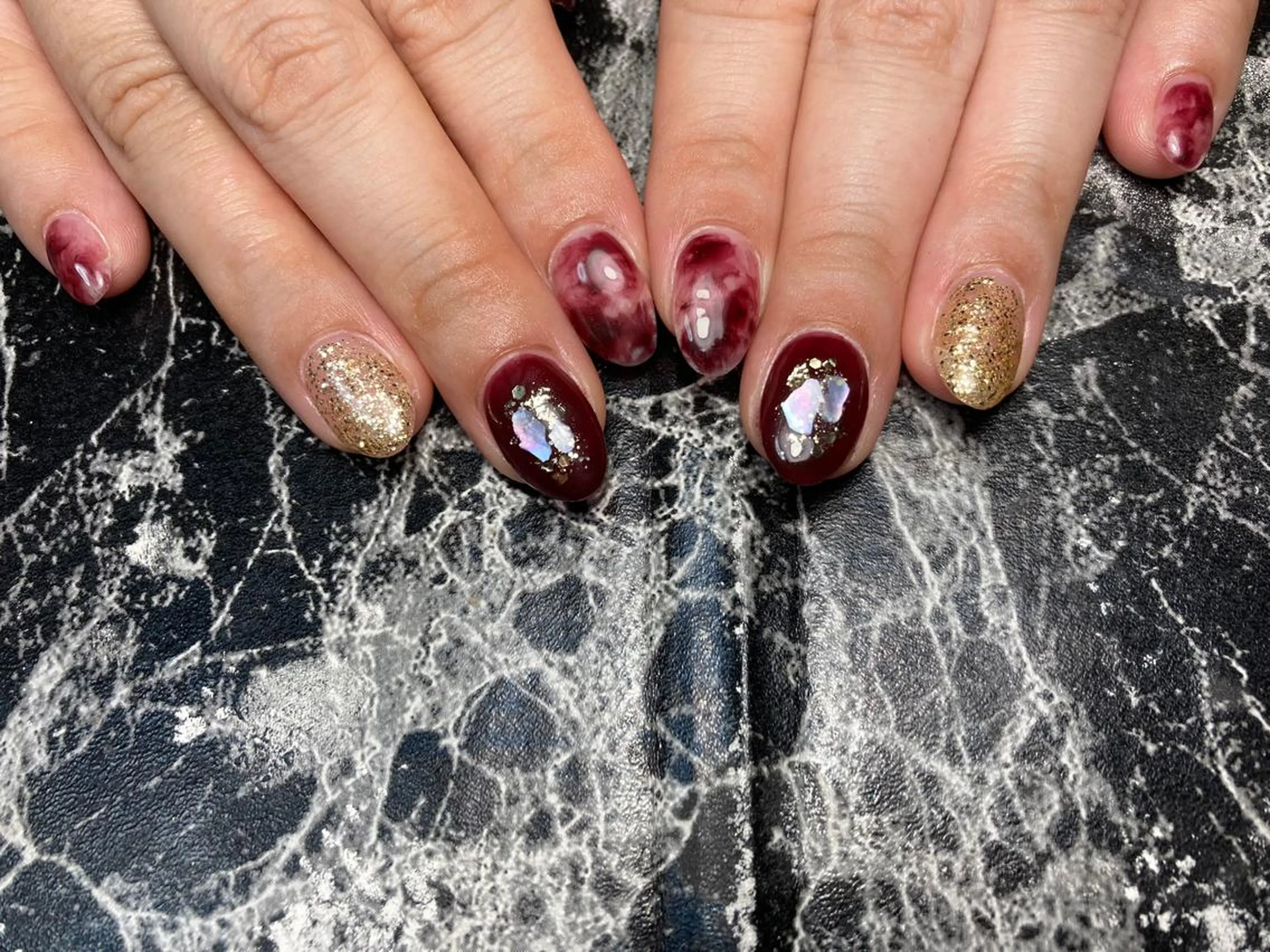 ショート ネイル ハンドネイル ✴︎ Delightのネイルデザイン