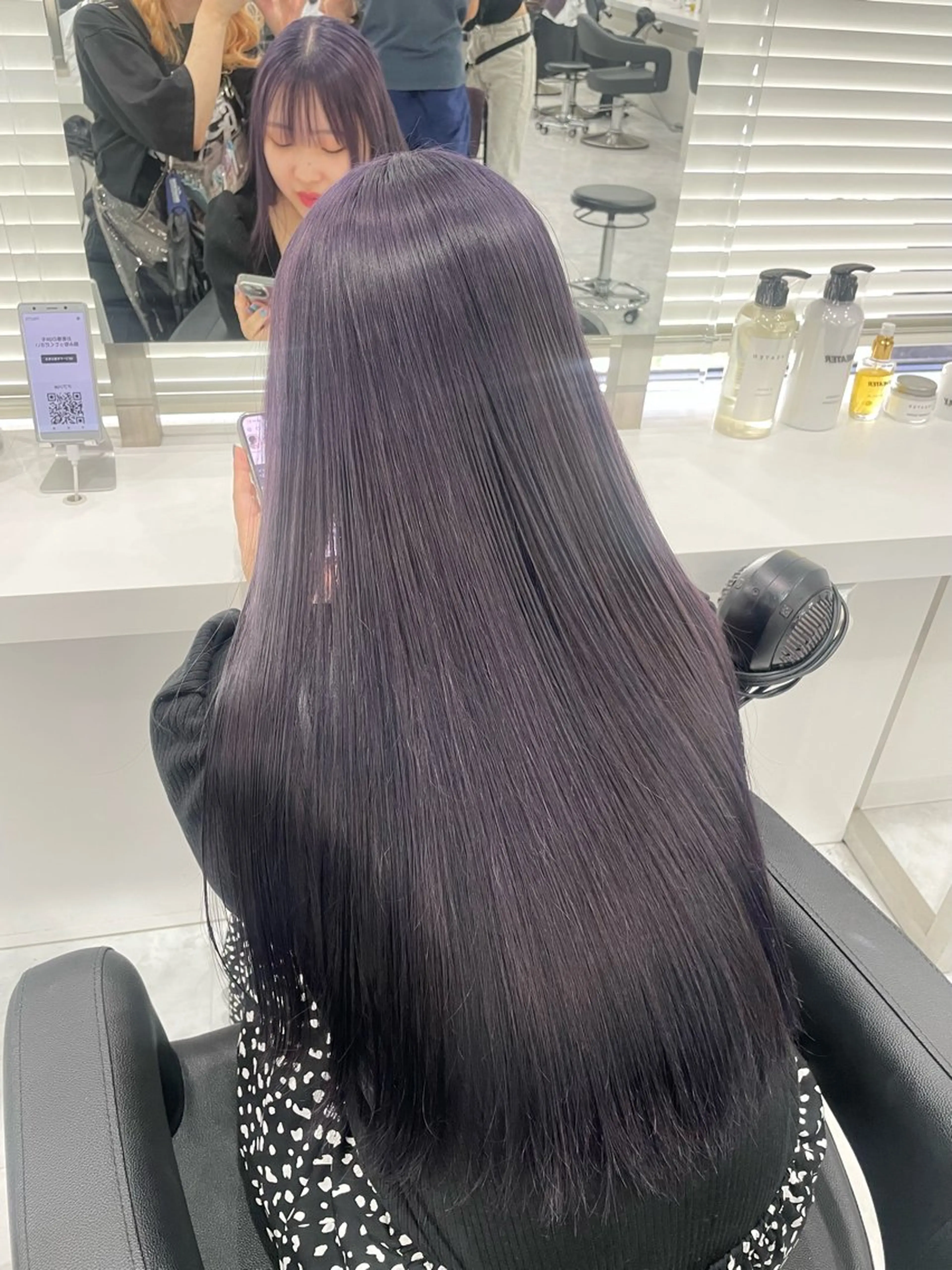 ロング カラー ヘアカラー トリートメント 大人っぽ韓国🤍ブリ ーチ/mitsukiのヘアスタイル