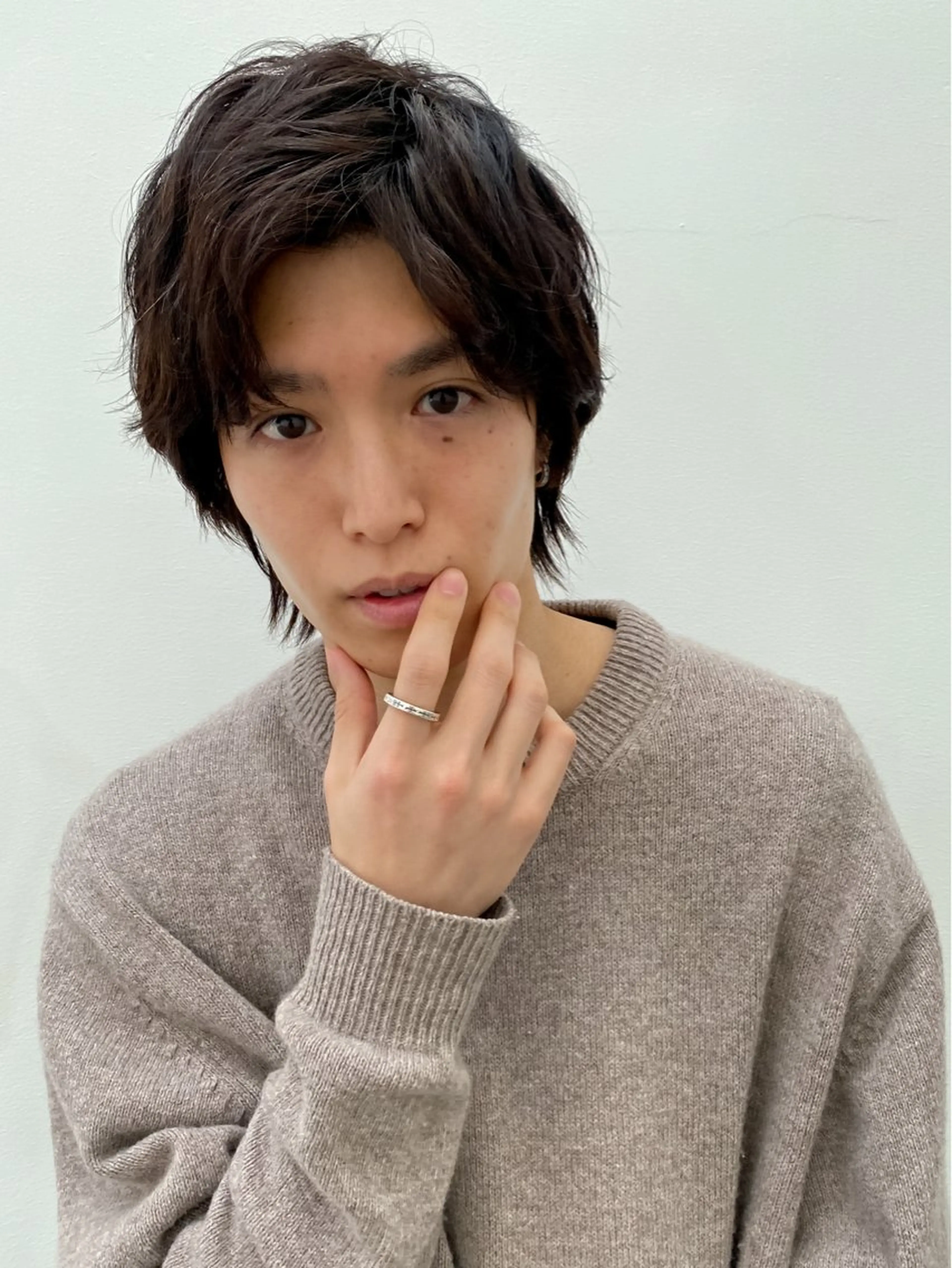 メンズ アップバング メンズウルフカット ウルフカット カット 原宿/メンズカット/ 眉ワックス/坂入朱美の眉毛・アイブロウイメージ