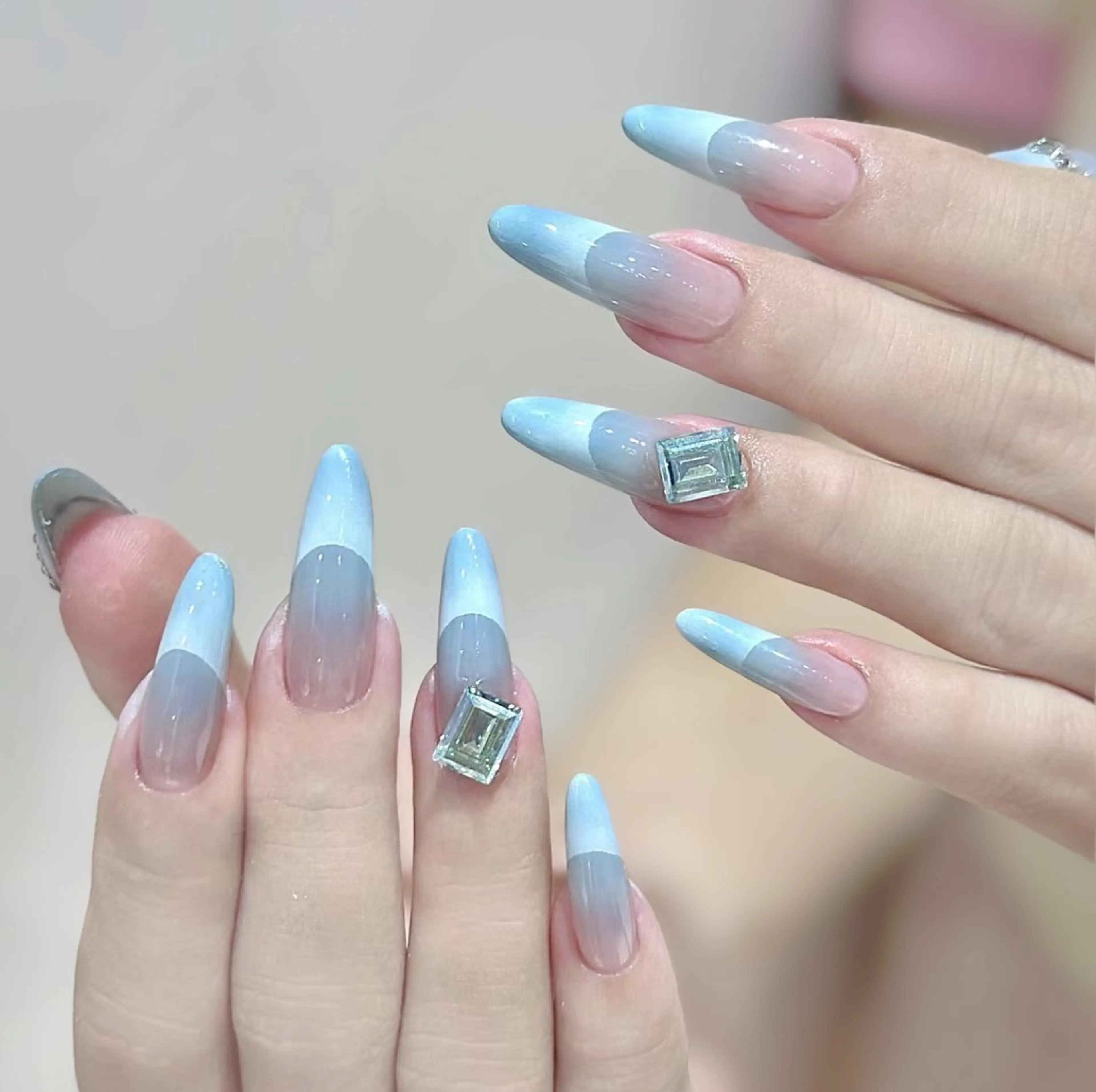 ネイル アートネイル チークネイル 長さ出し フラワーネイル ジェルネイル YK Beauty Salonのマツエク・マツパデザイン