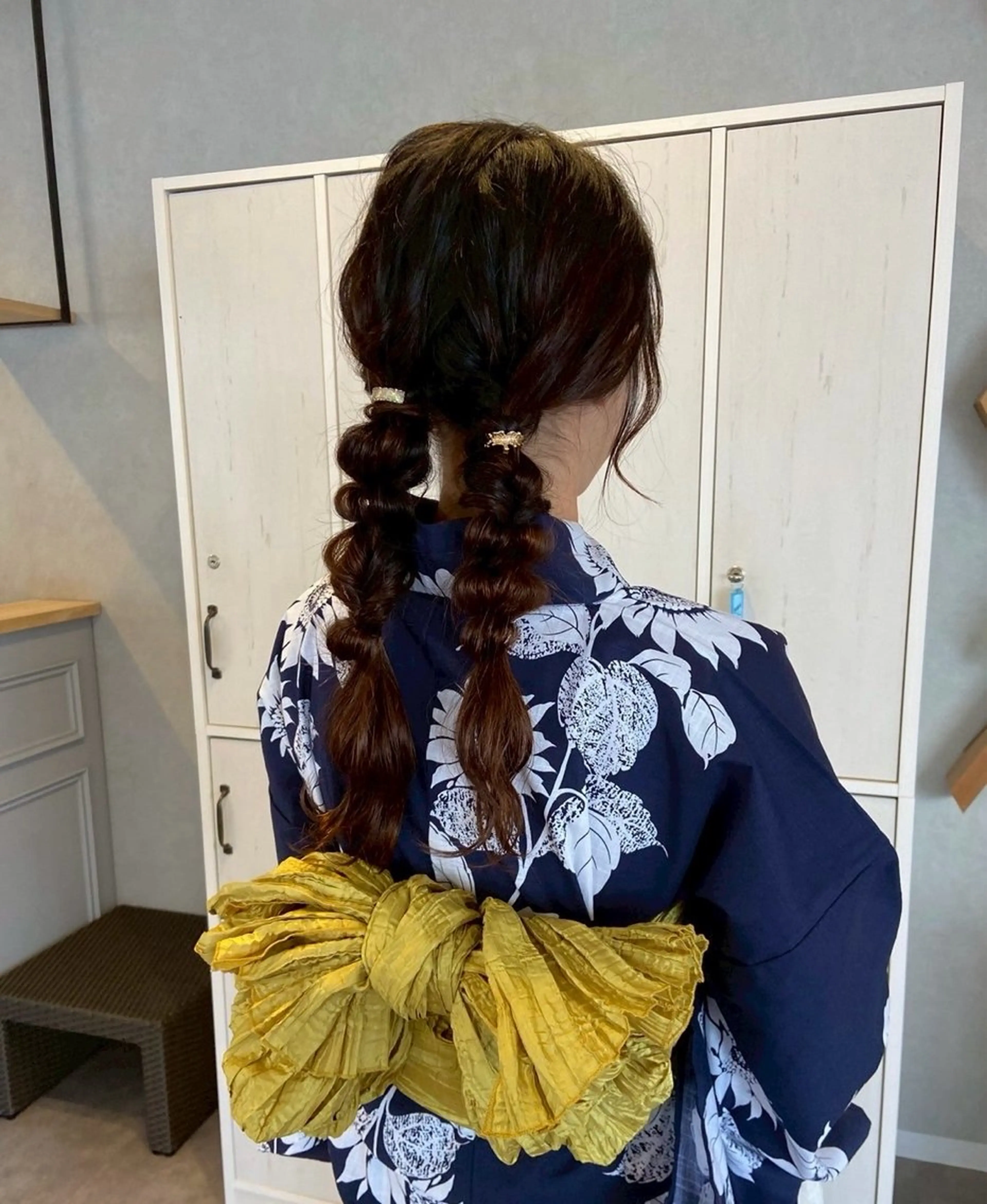 ロング ヘアアレンジ 着付け ELLE&SALLY 石野のヘアスタイル