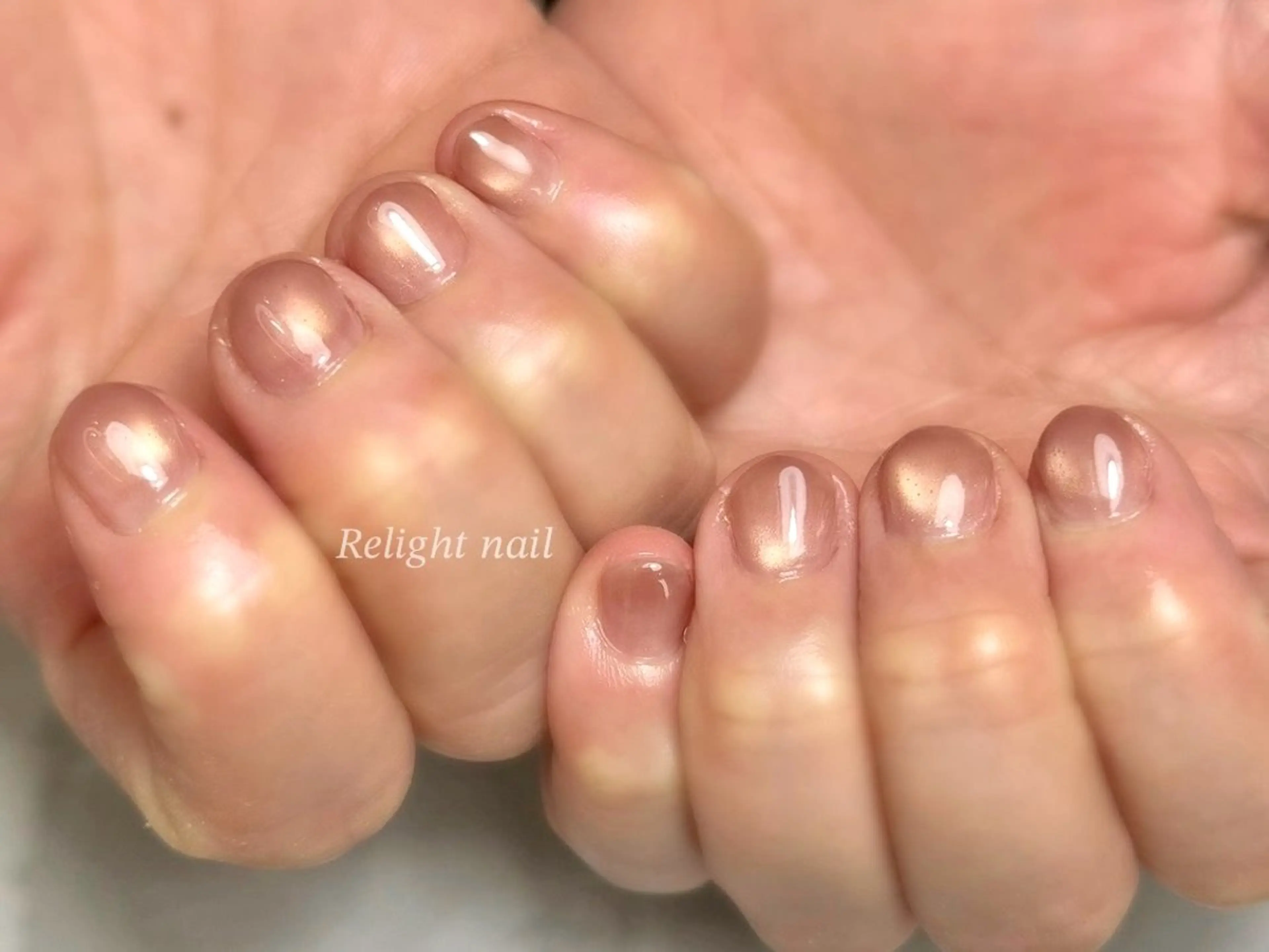 ネイル ショートネイル ハンドネイル Relight RIEのネイルデザイン