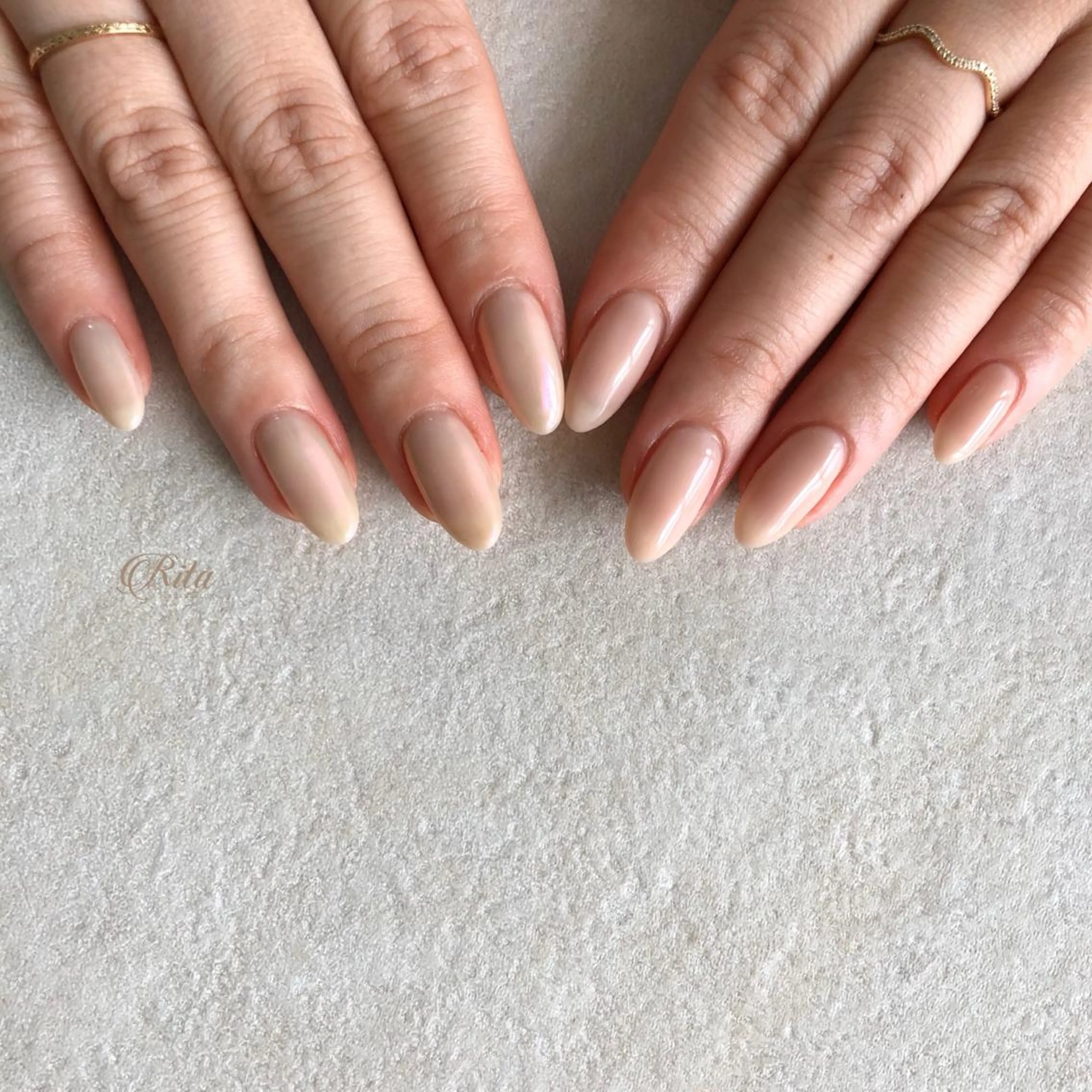 ネイル オーロラネイル Rio 𓍼のネイルデザイン