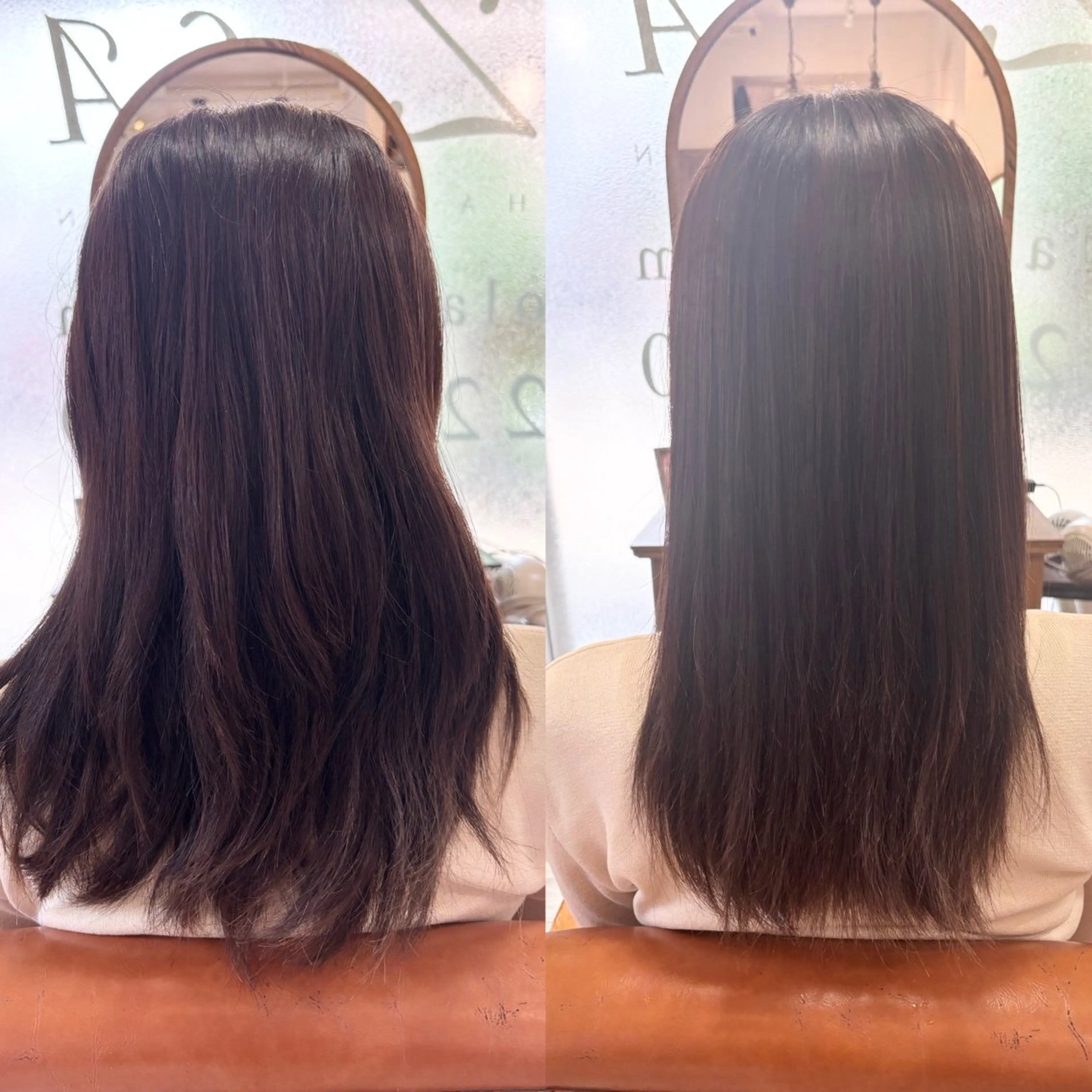 セミロング トリートメント 縮毛矯正 KUMA／髪質改善 🎀のヘアスタイル