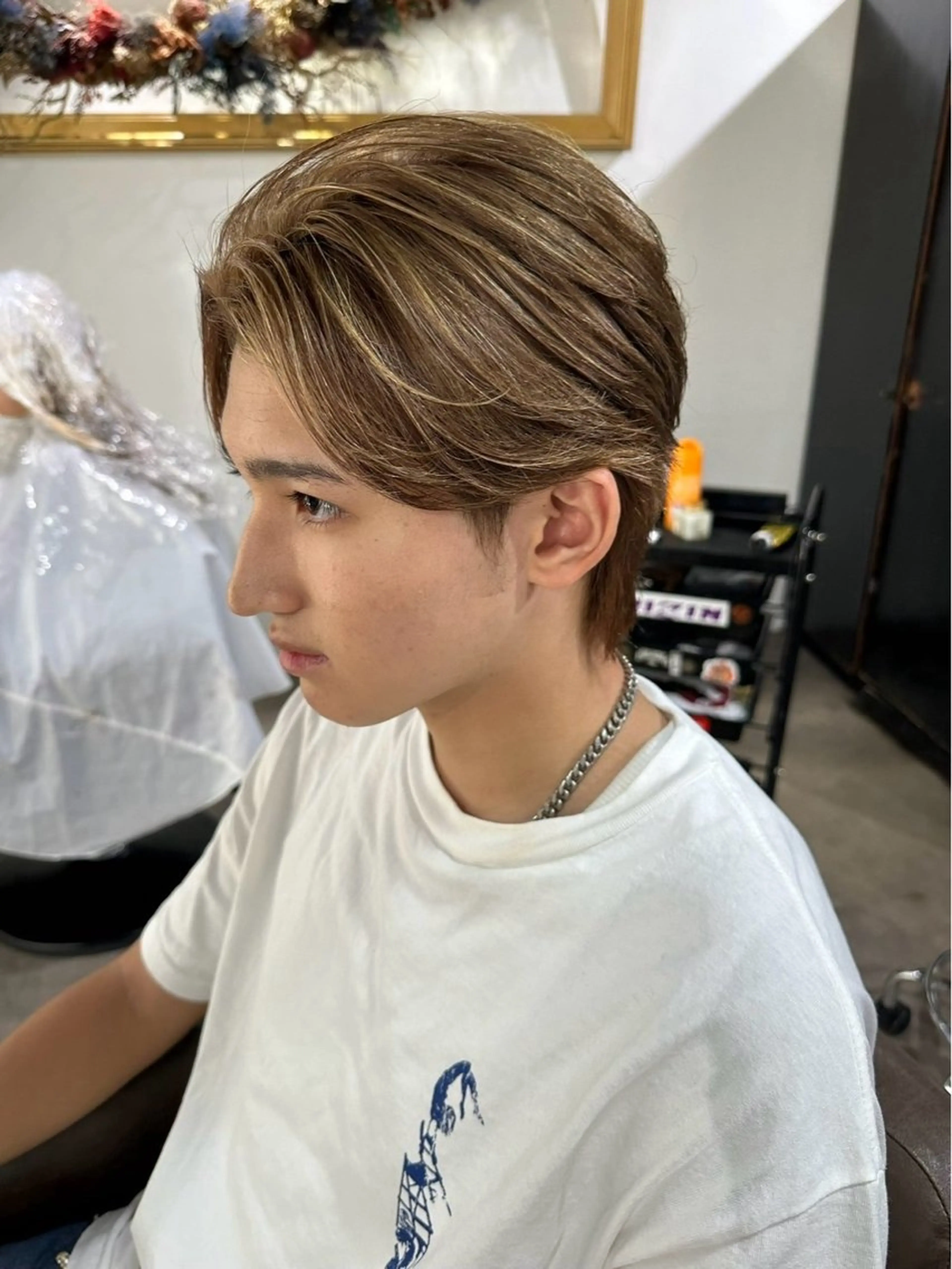 ✨メンズハイライト✨ ワンカラーに飽きた方‼動きのあるハイライトヘアに✨🔥【渋谷/原宿/表参道】の写真