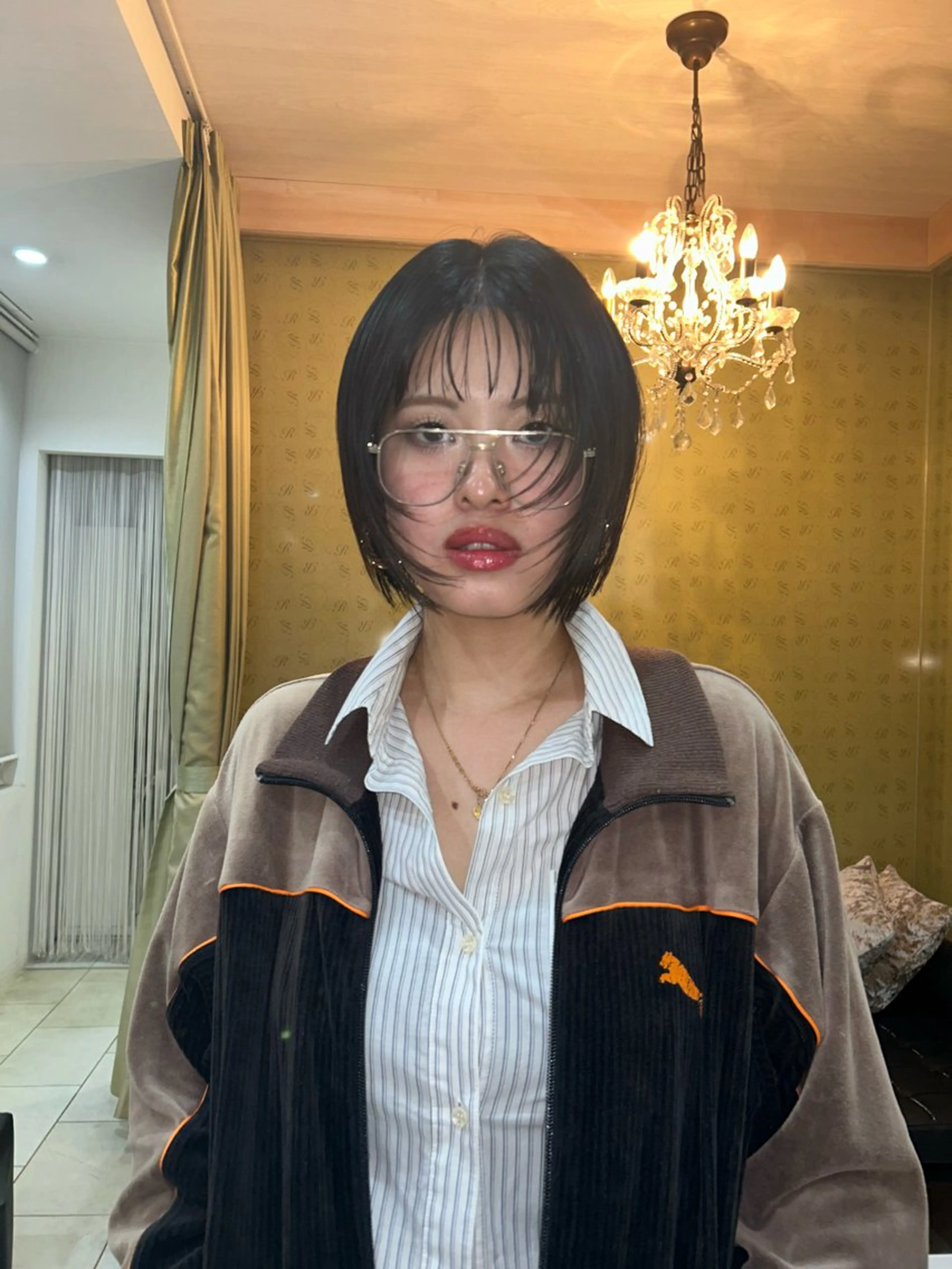 ショート カット 縮毛矯正 堀田 柊のヘアスタイル