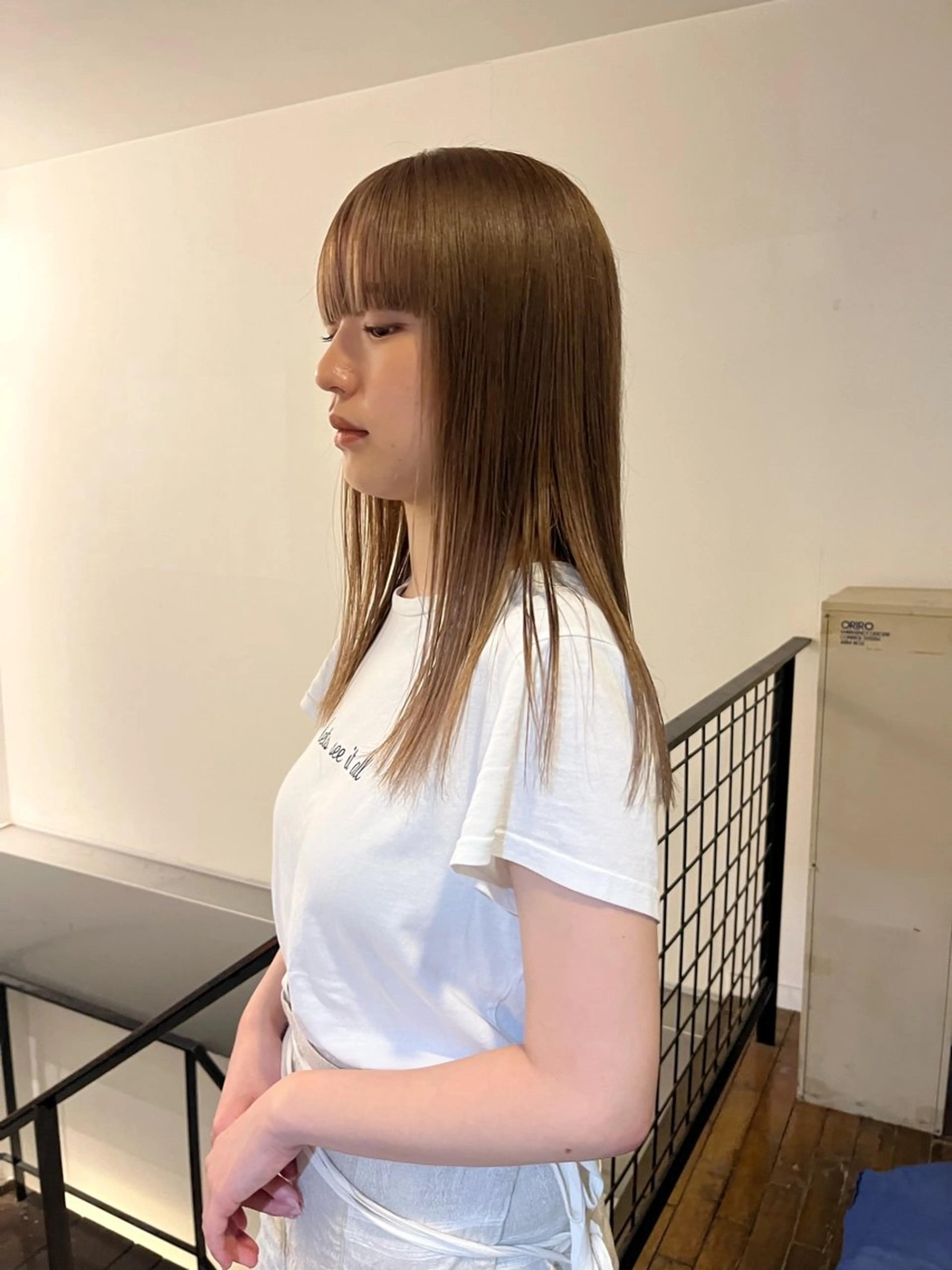 セミロング カラー aya/メンズヘア/ メンズカット/ボブのヘアスタイル