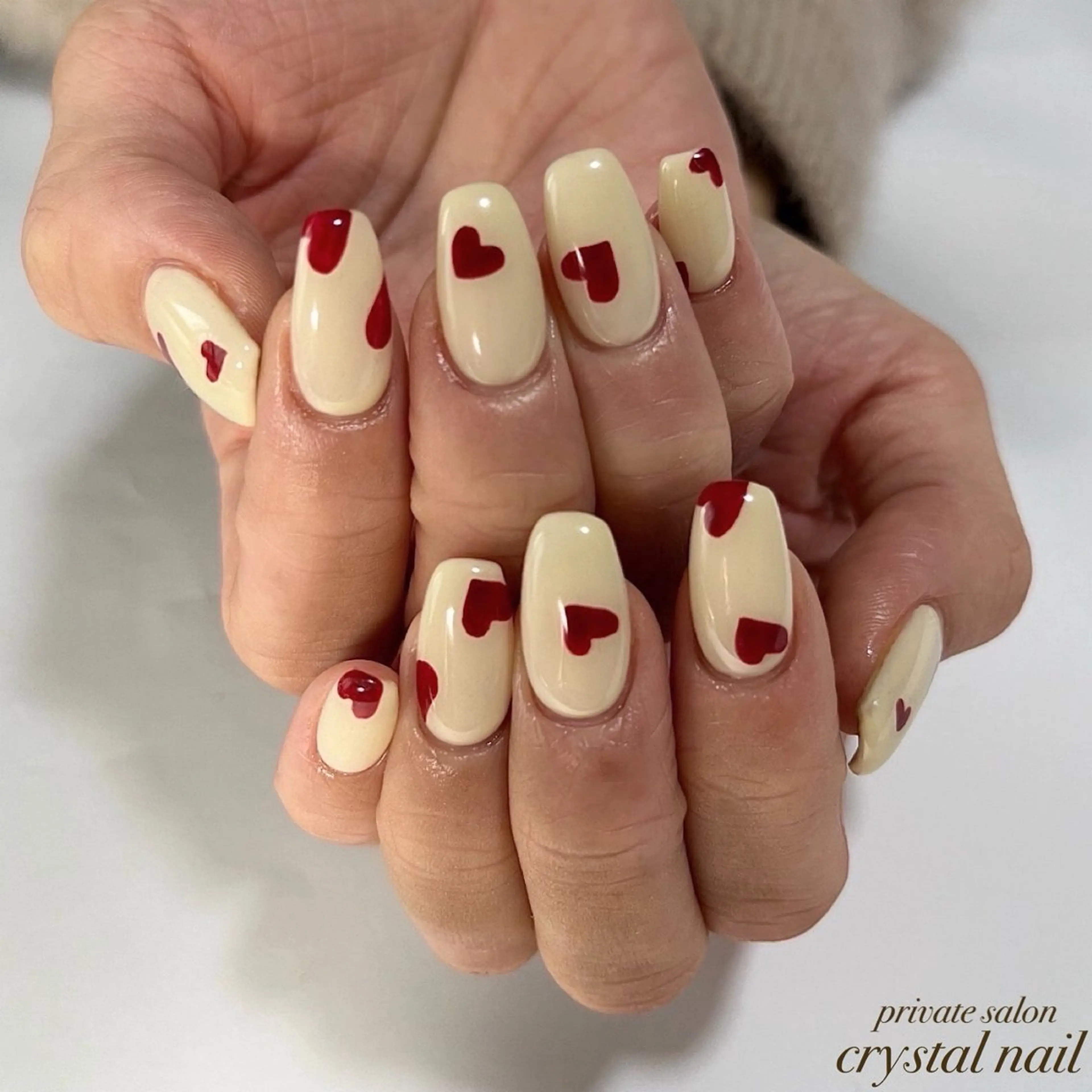 ネイル ハート Crystal Nailのネイルデザイン