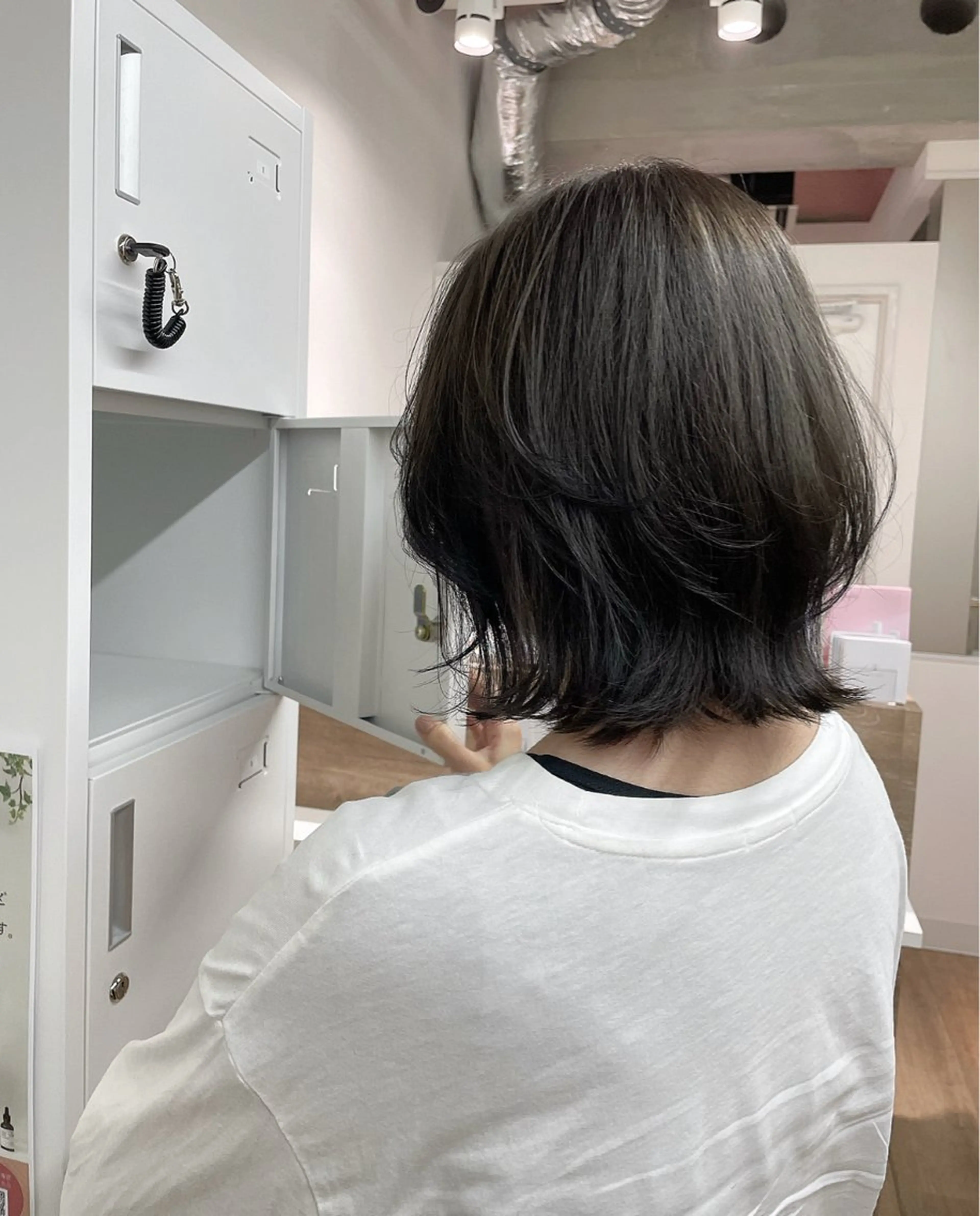 ミディアム カラー くびれヘア アンサイ 成増のヘアスタイル