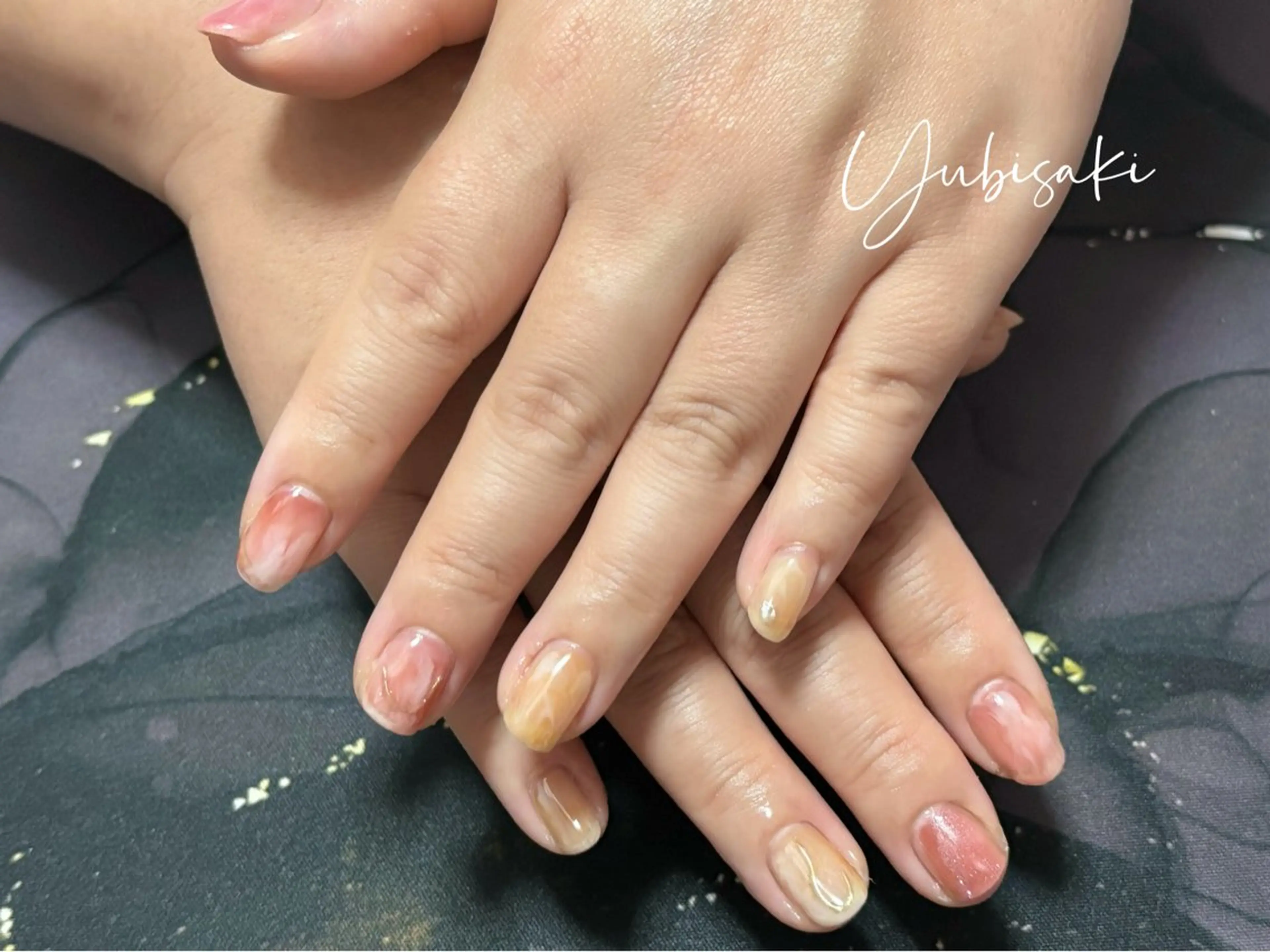 ネイル 大理石ネイル(マーブル) Yu .のネイルデザイン