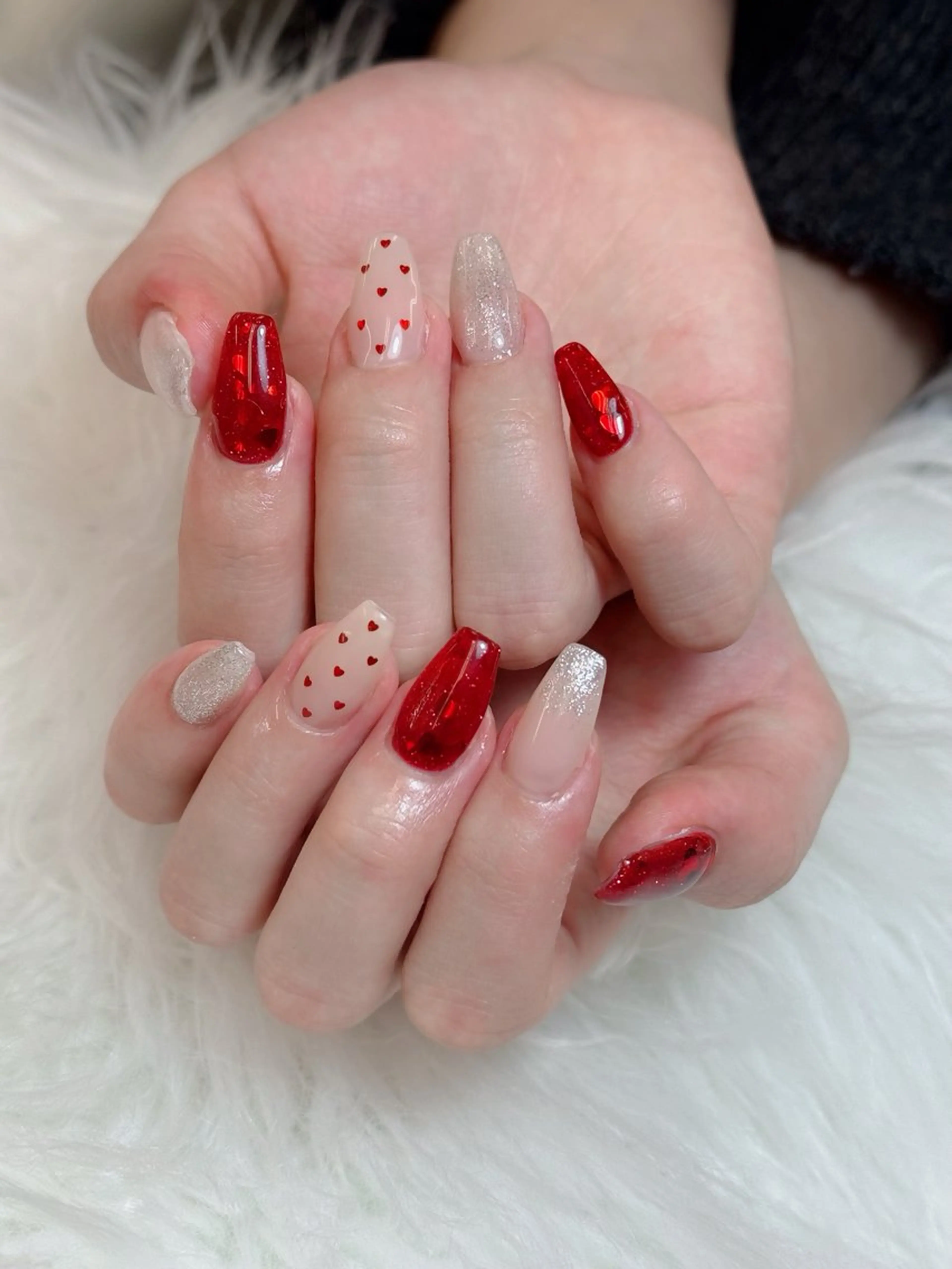 ネイル オーロラネイル チークネイル フットネイル フレンチネイル 韓国ネイル Lumi Nail 新大久保3‘のネイルデザイン