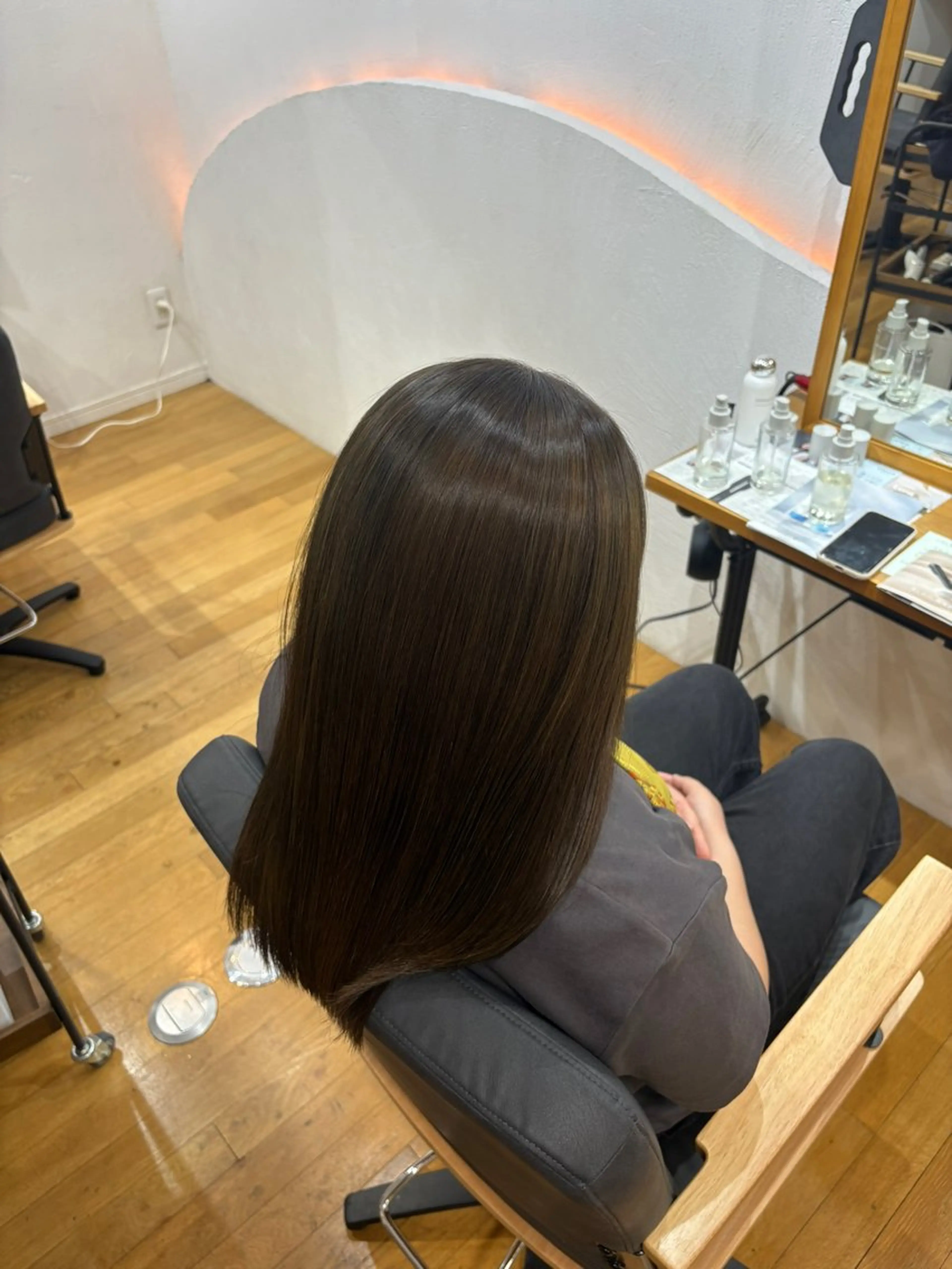 ロング カット 縮毛矯正 トリートメント 西元 群/艶髪/髪質改善のヘアスタイル