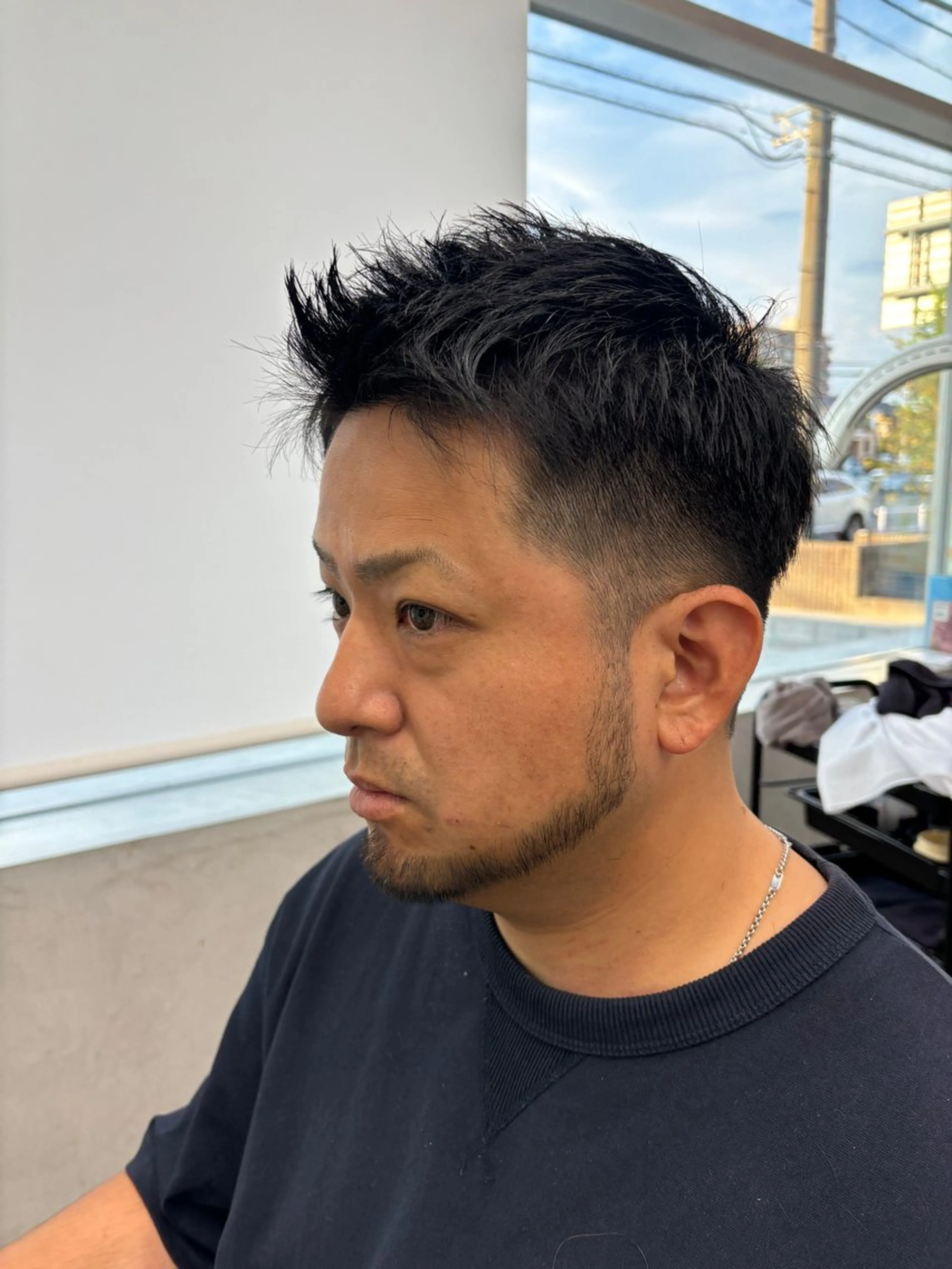 メンズ 休業 中のヘアスタイル