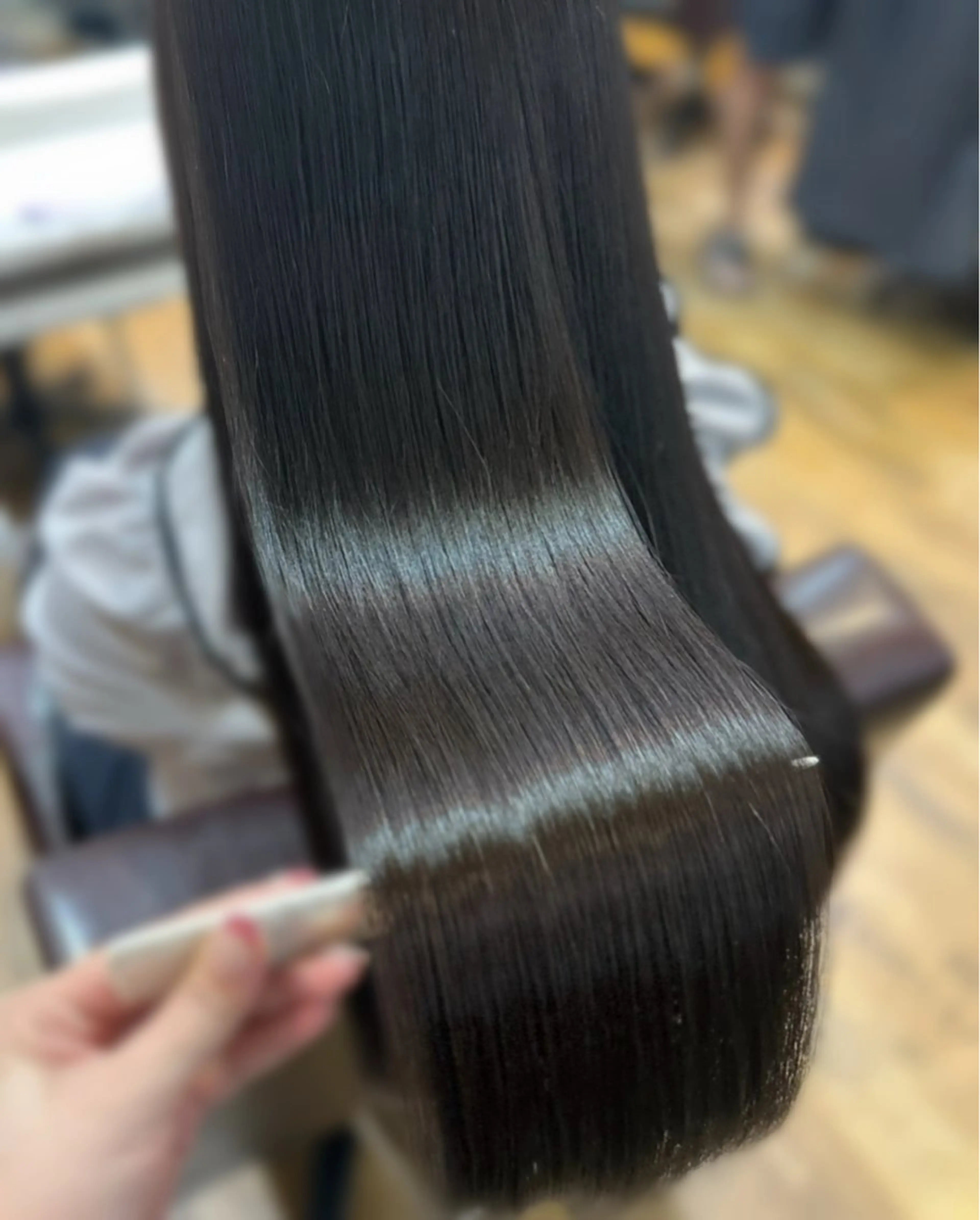 ロング カラー 🩵髪質改善🩵 韓国ヘア🩵花澤みりのヘアスタイル