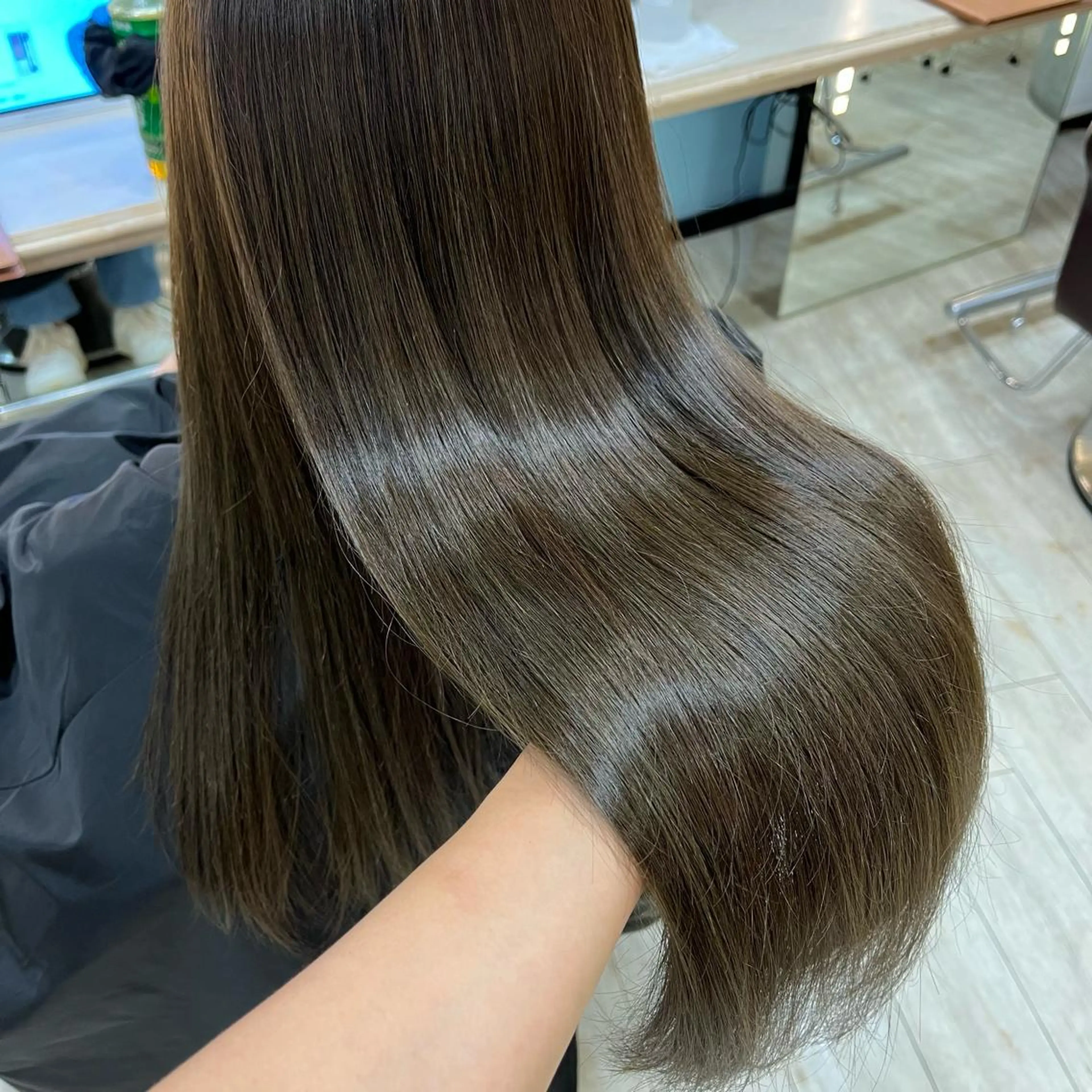 ロング カラー トリートメント ヘアカラー トリートメント サソウ ユリエ🥥のヘアスタイル