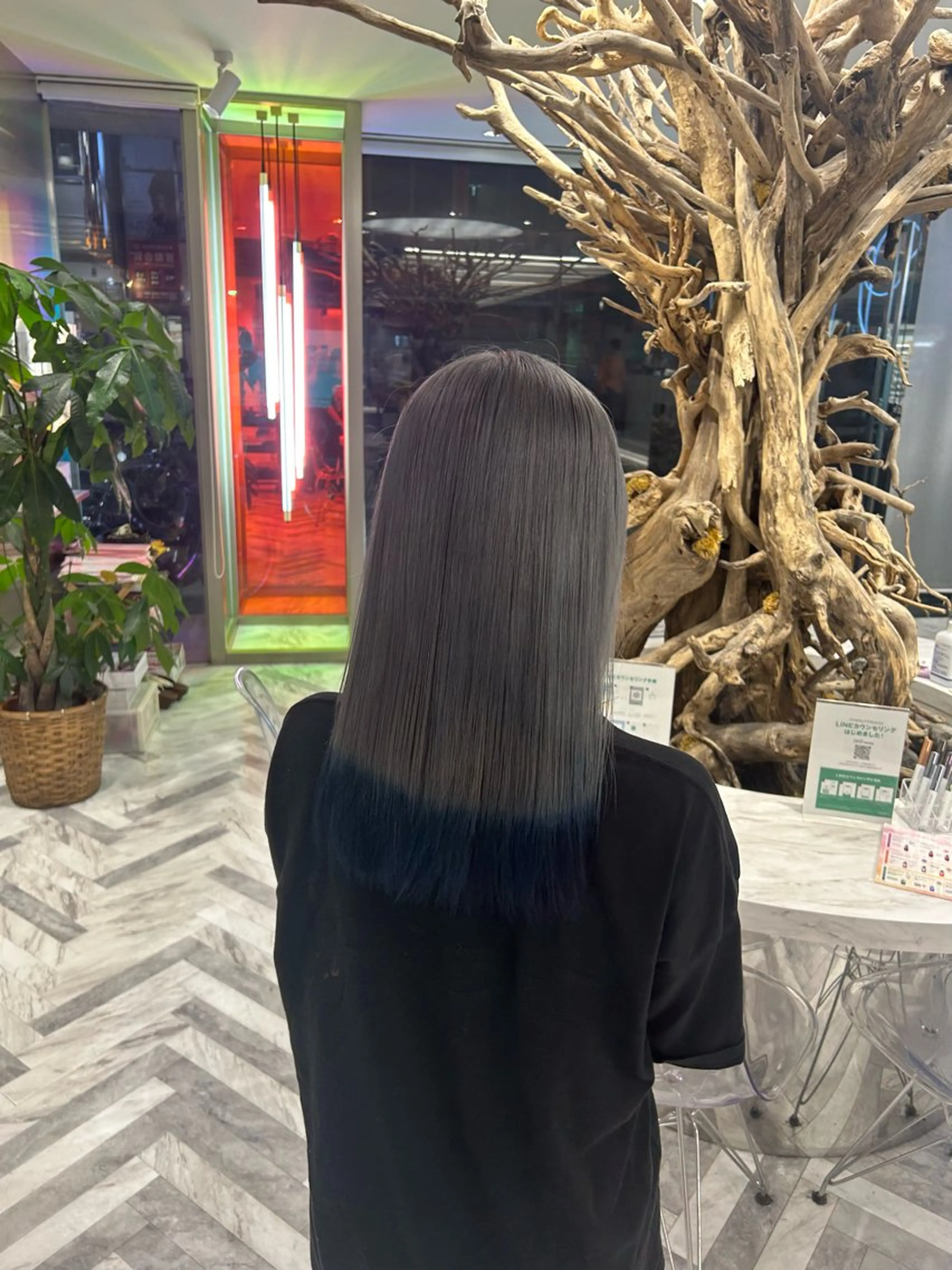 セミロング ヘアカラー トリートメント メンズ/ボブ/パーマ /くるみのマツエク・マツパデザイン