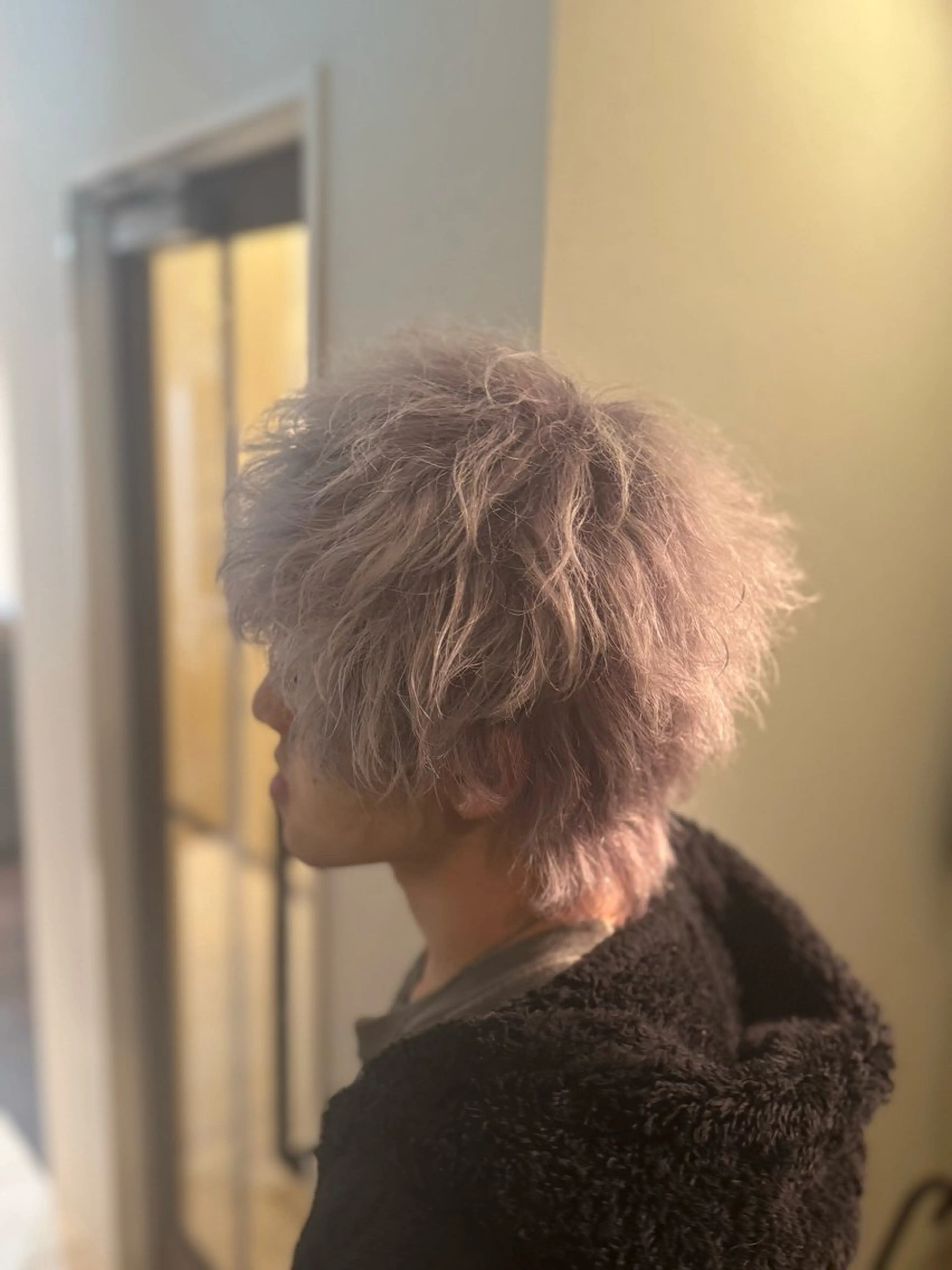 メンズ メンズウルフカット ウルフカット 日比 海夏太のヘアスタイル