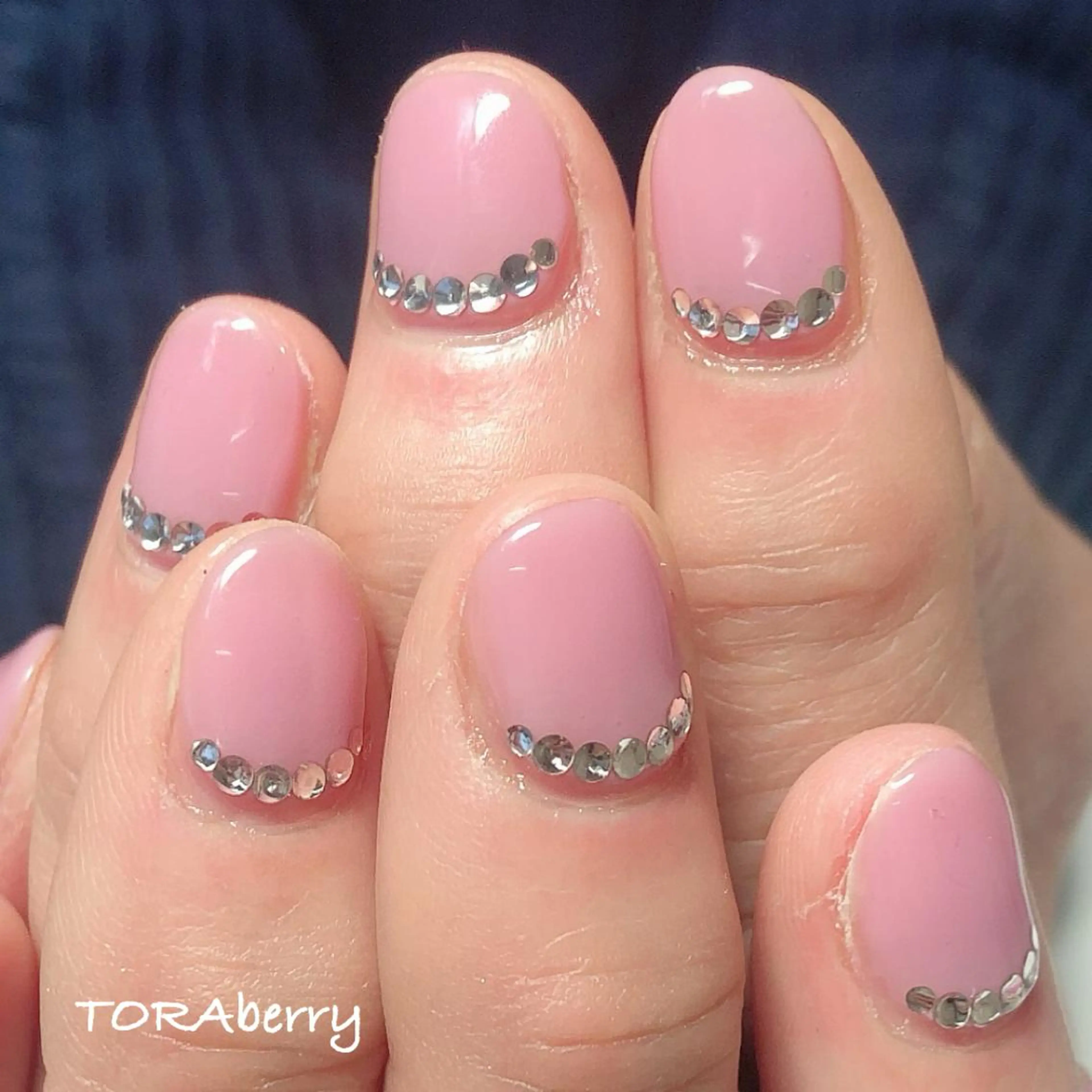 ネイル ピンク ハンドネイル ネイリスト なつみのネイルデザイン