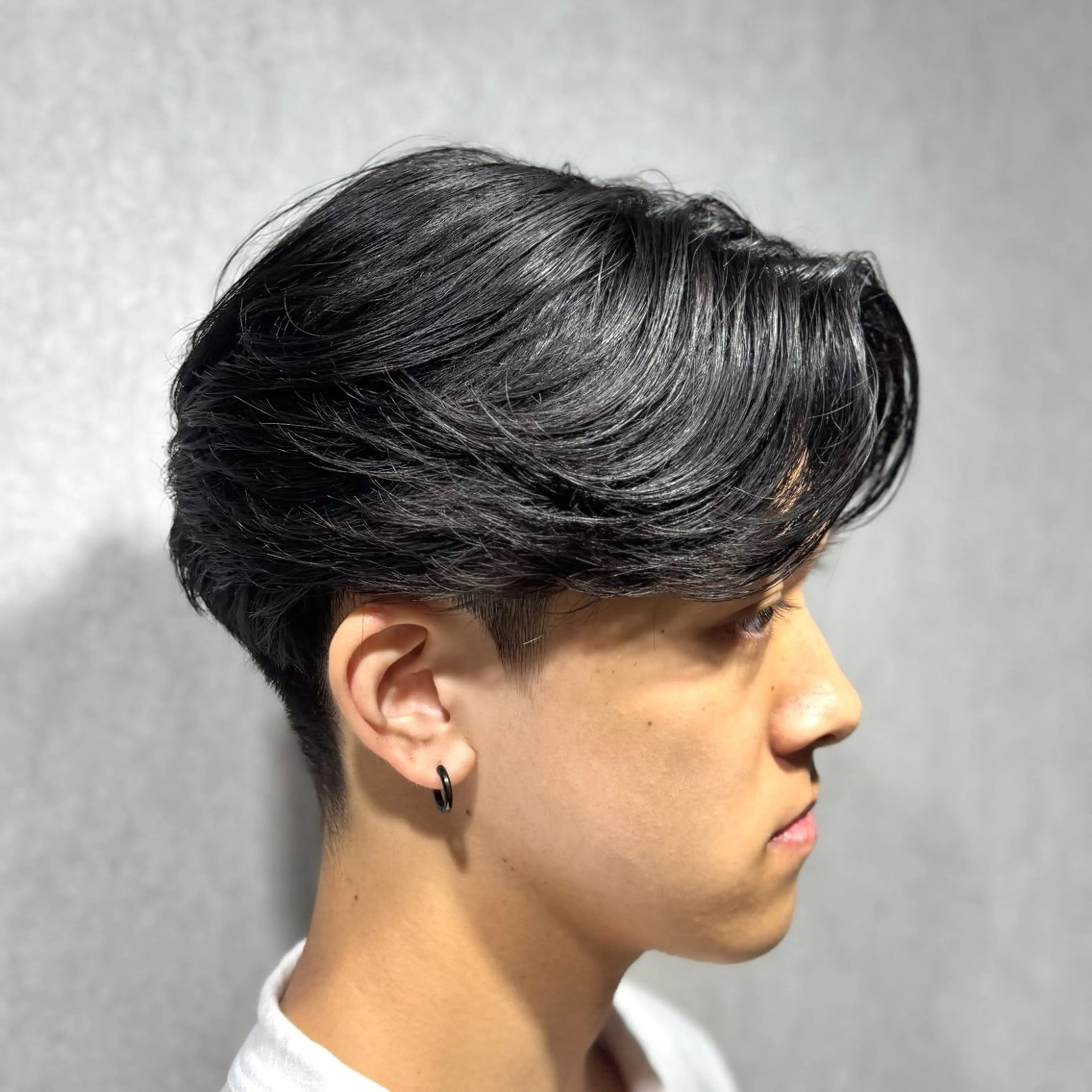 パーマ メンズ センターパート カルマパーマ メンズパーマ カット 曲がる縮毛/カルマパ ーマ/池袋/横村大全のヘアスタイル