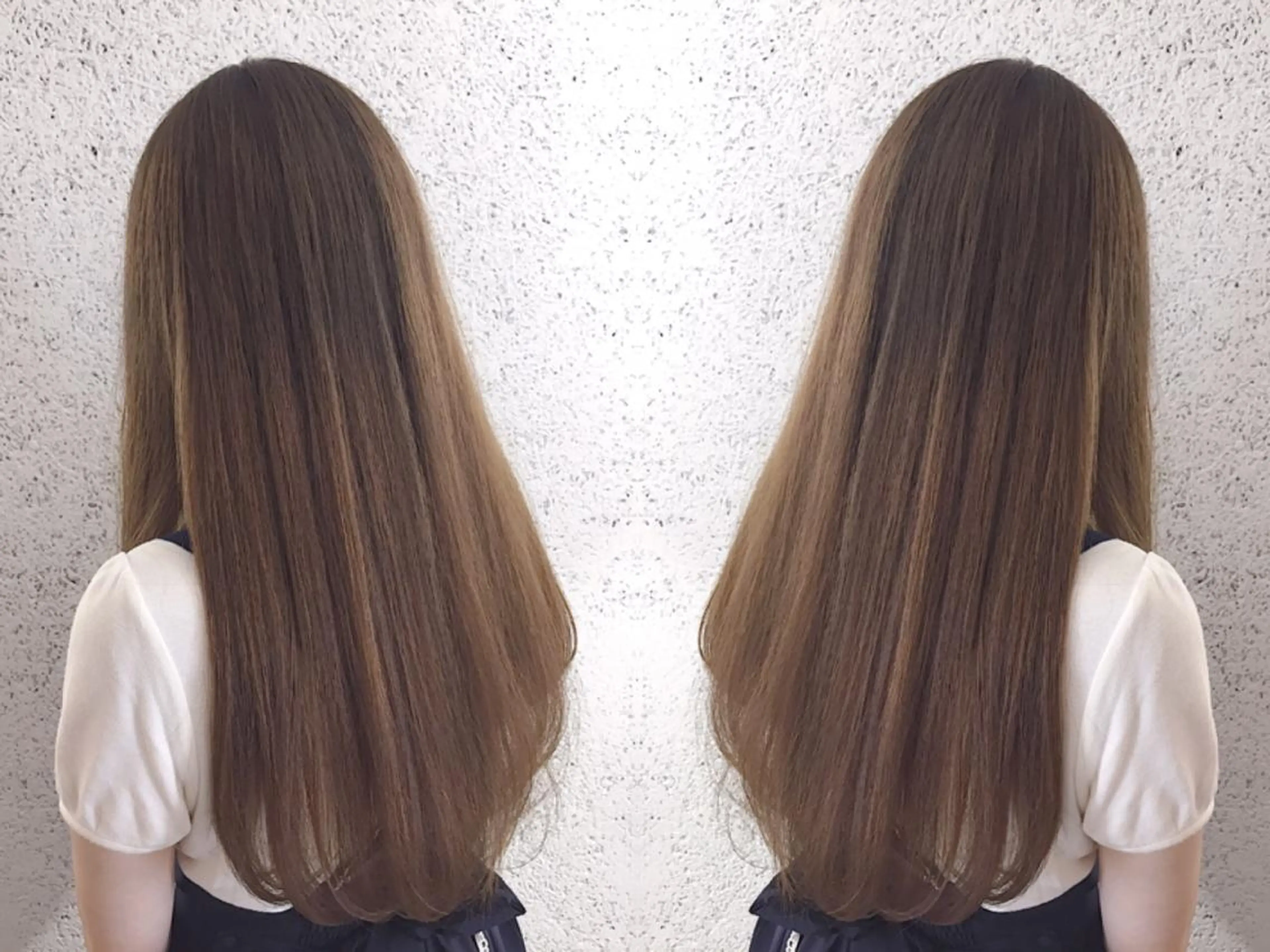 ロング カラー アッシュ ブリーチ 透明感カラー グラデーションカラー グレージュ ✨ハイクオリティ✨ 山本香也のヘアスタイル