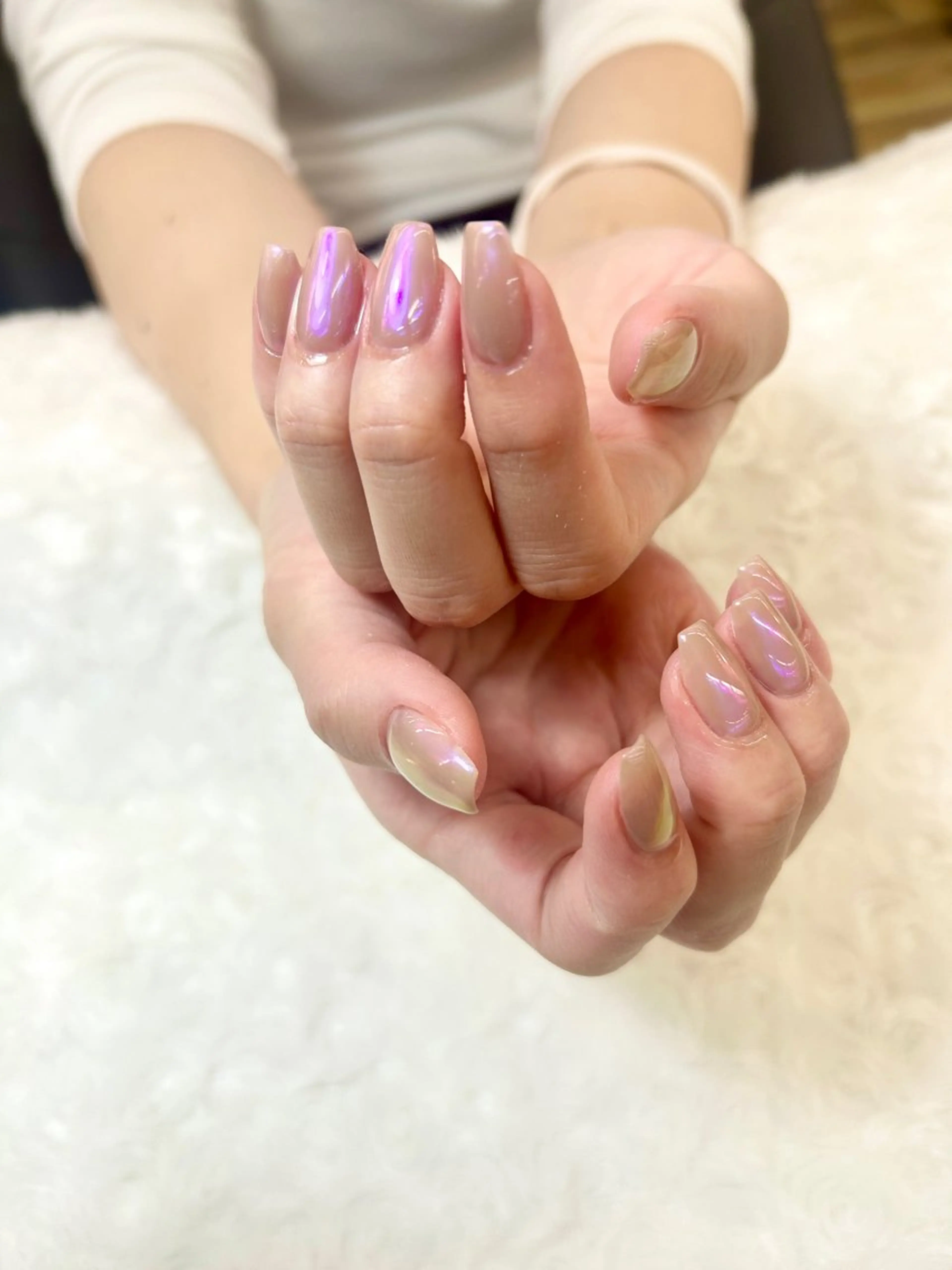 ミディアム パープルカラー MAXKELLY Tadaのネイルデザイン