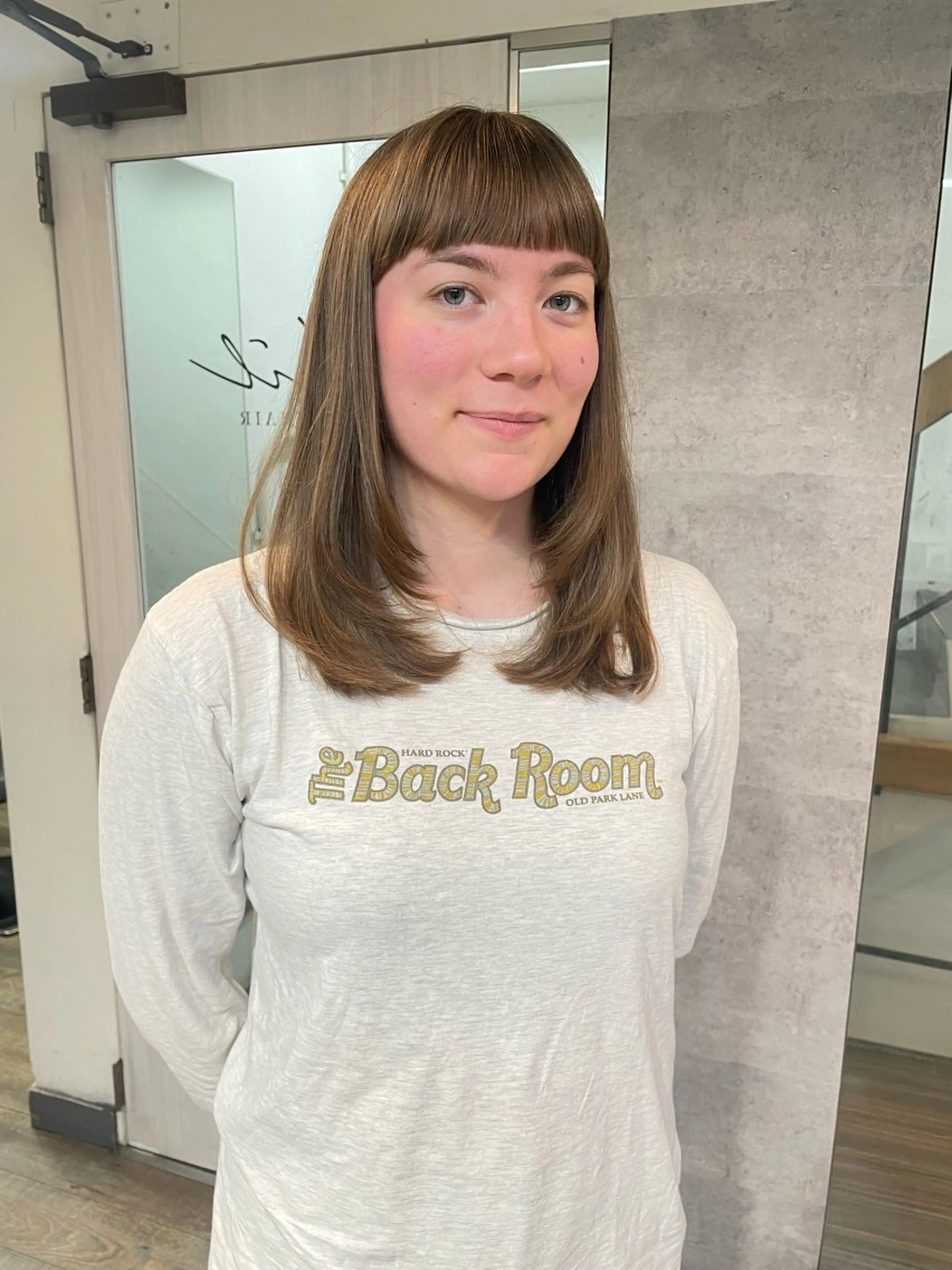 ミディアム カット yukiho / 梅田美容室/レイヤーのヘアスタイル