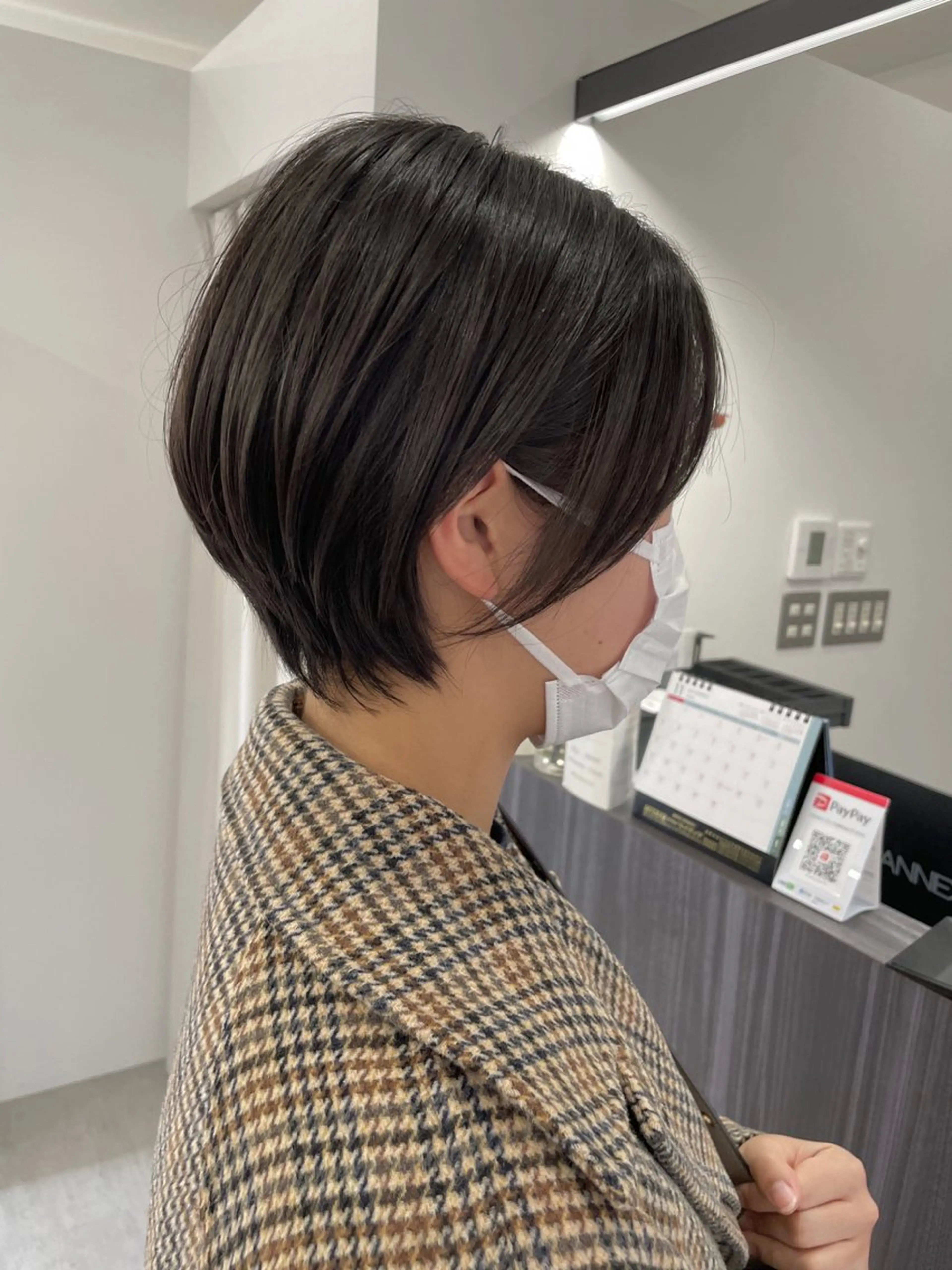 ショート ショートボブ ボブ ショートヘア カット 新村 華奈絵のヘアスタイル