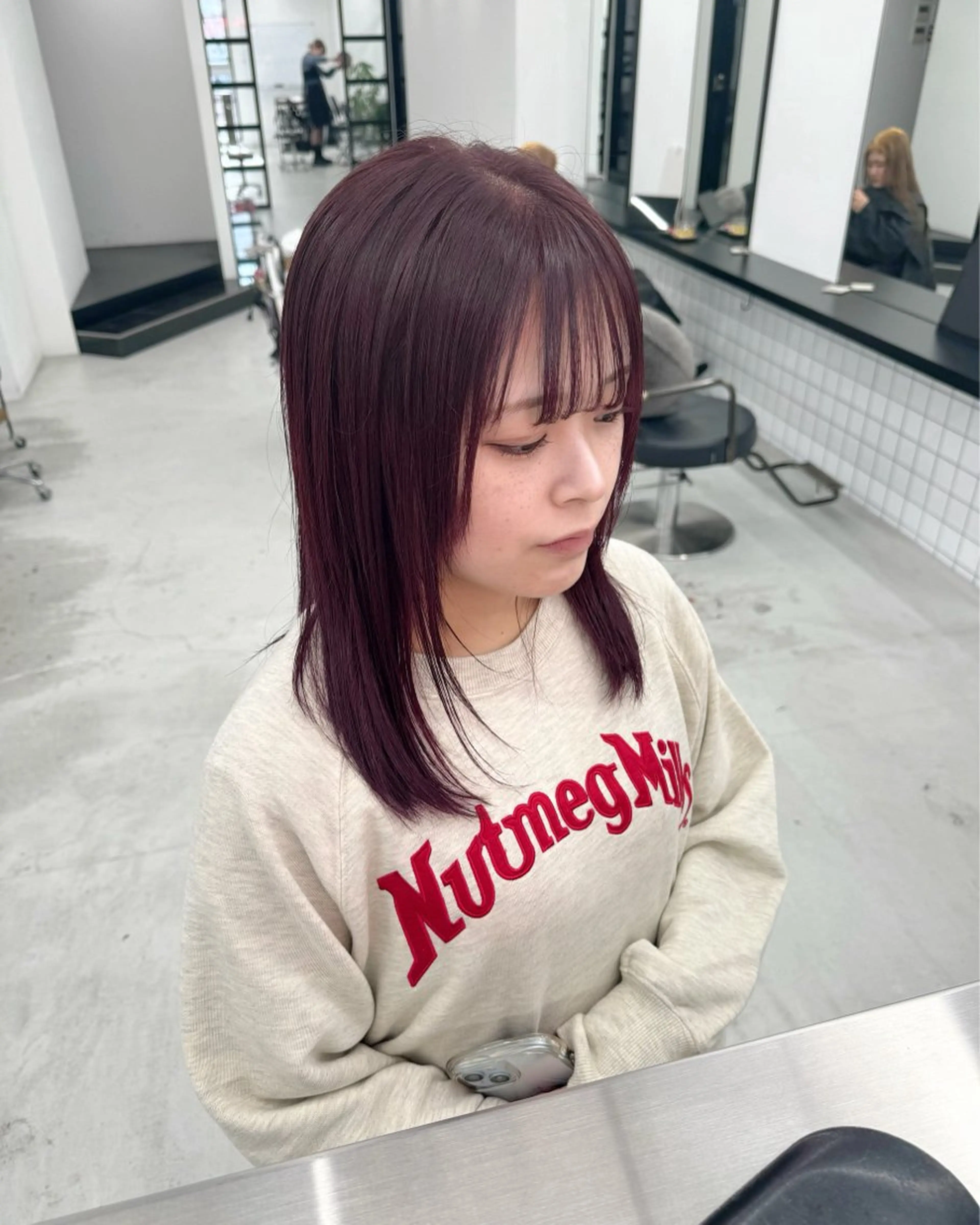 【学生限定U24🩵🌟】カット+カラー✂️💜の写真