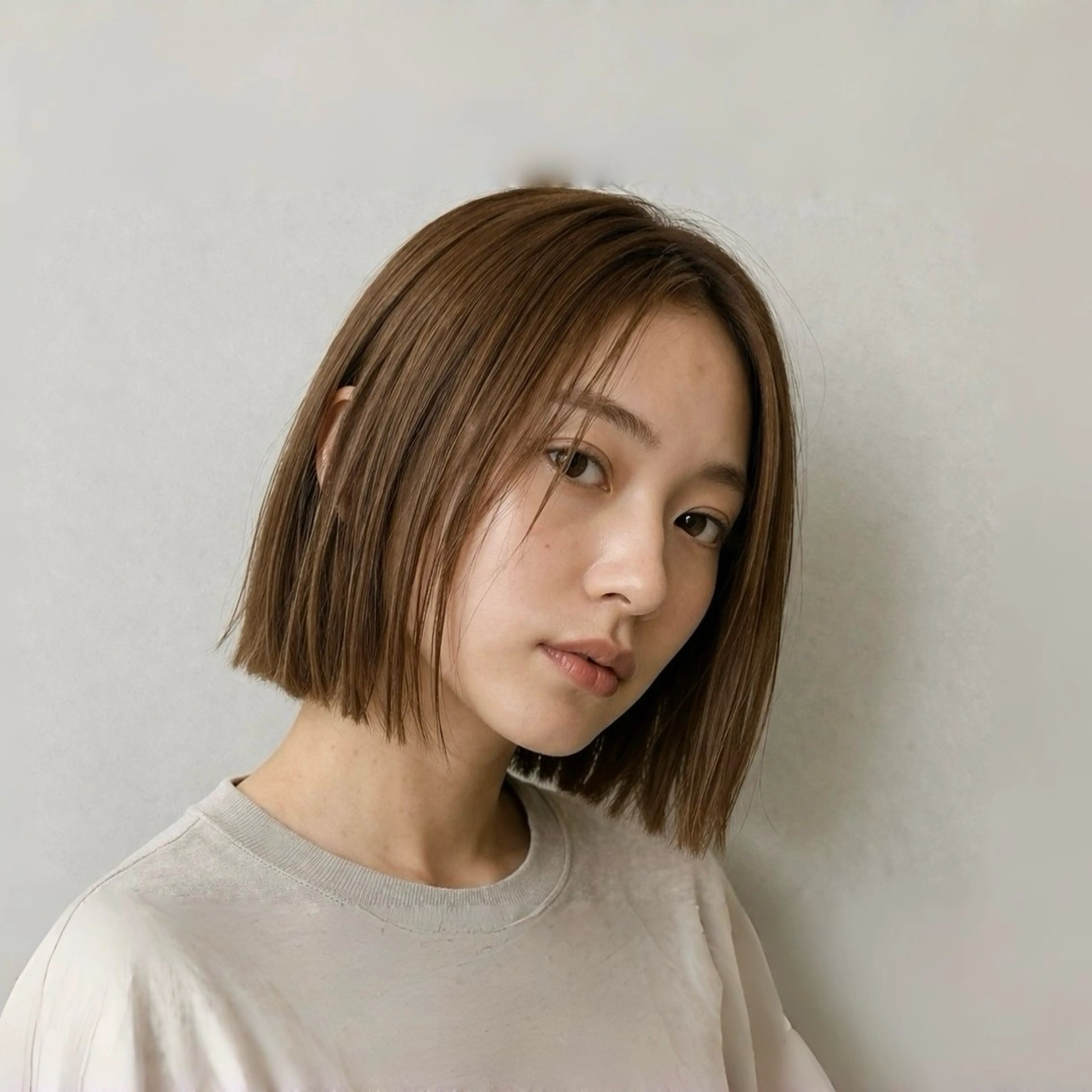 ショート 切りっぱなしボブ ボブ COA 表参道所属・《期間限定無料》ボブ カット✂️/表参道のヘアスタイル